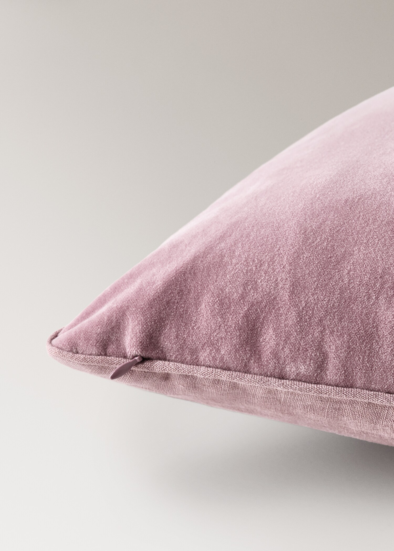 Povlak na polštářek ze sametu a lnu - Detail zboží 4