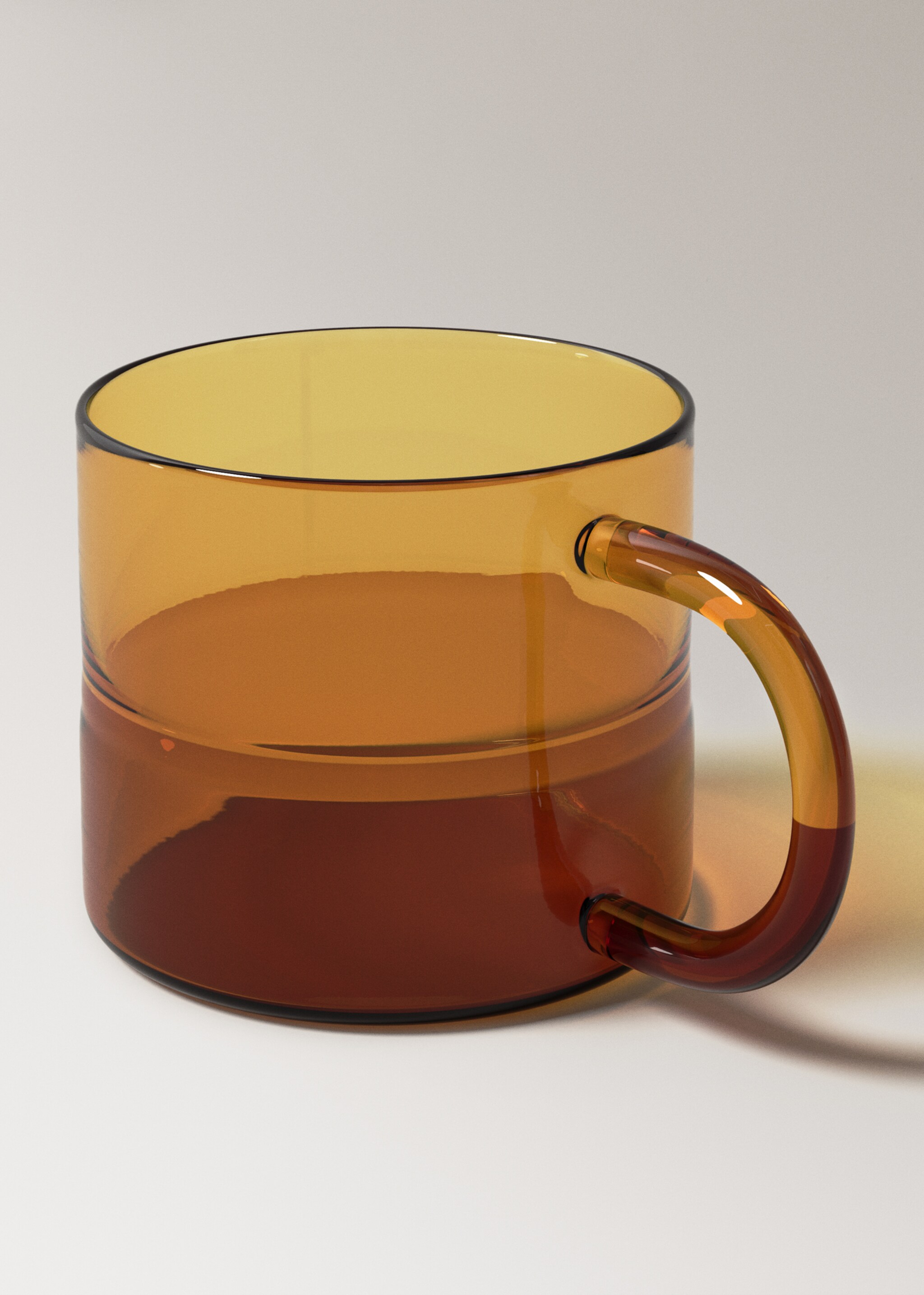 Taza café borosilicato color - Detall de l'article 1, Ocre. Ref: 27073312-00.