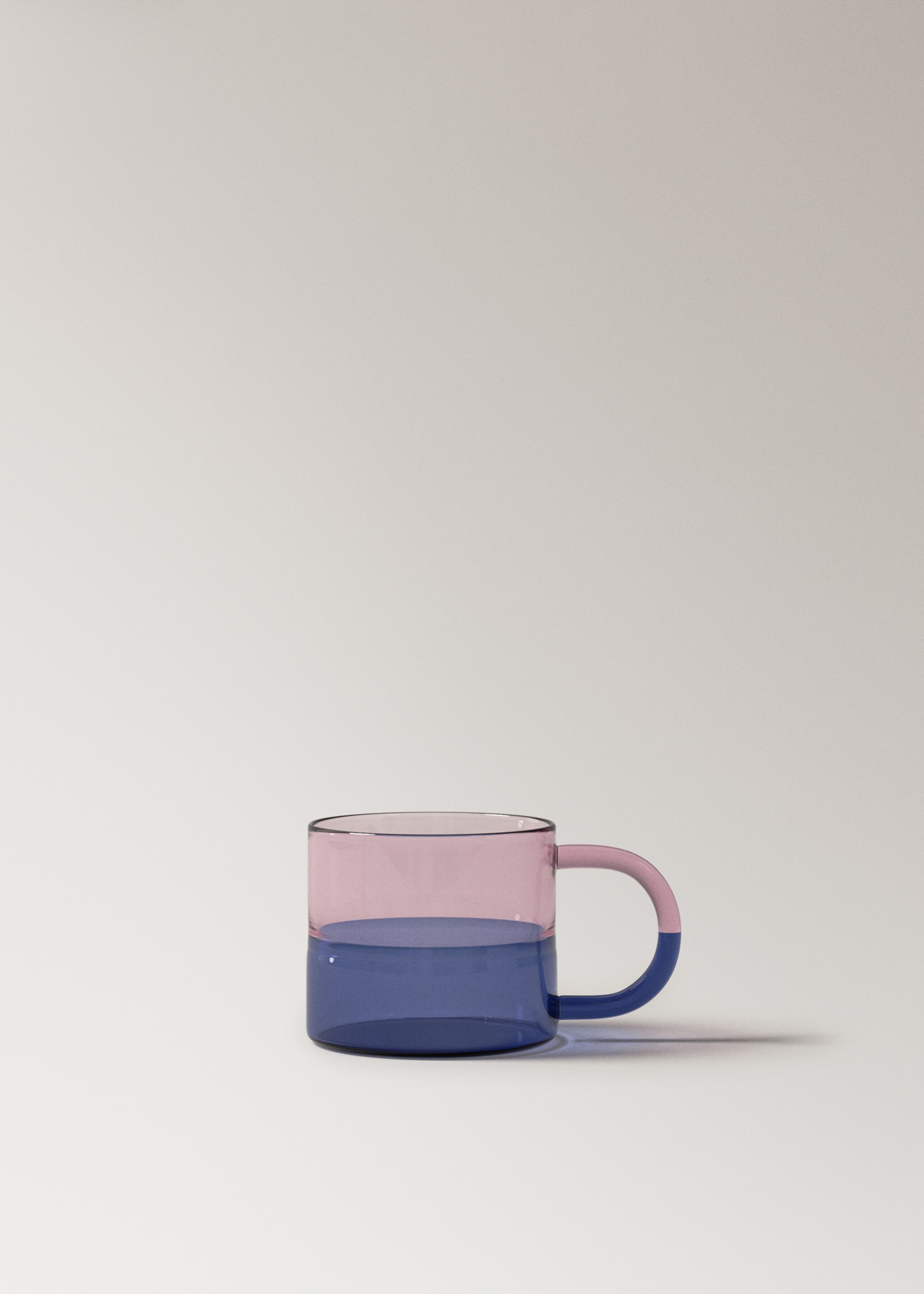 Taza café borosilicato color - Article sense model, Rosa pastel. Ref: 27073312-00.