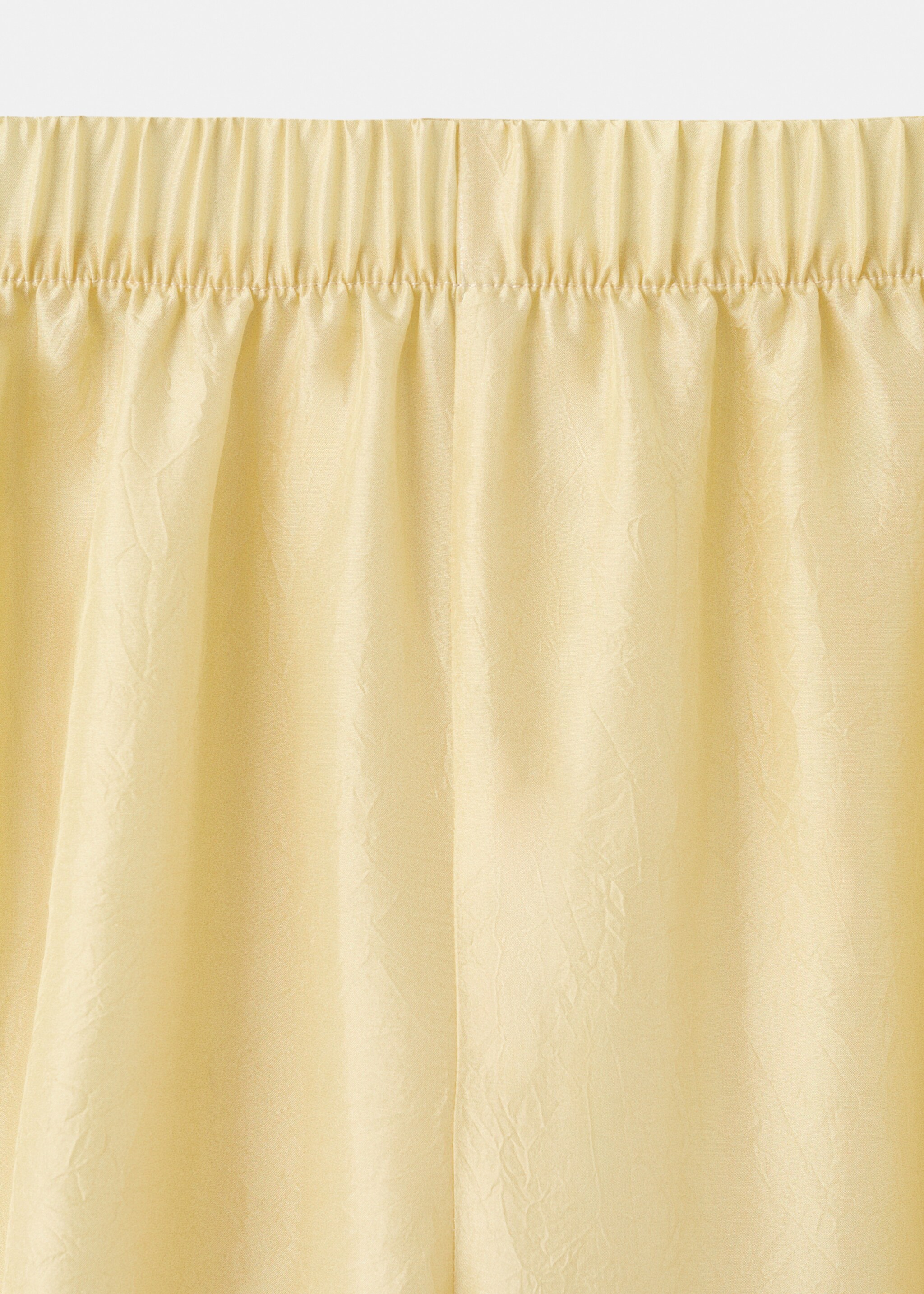 Ombre silk trousers - Details of the article 8, Pastel Yellow. Ref: 27073313-00.