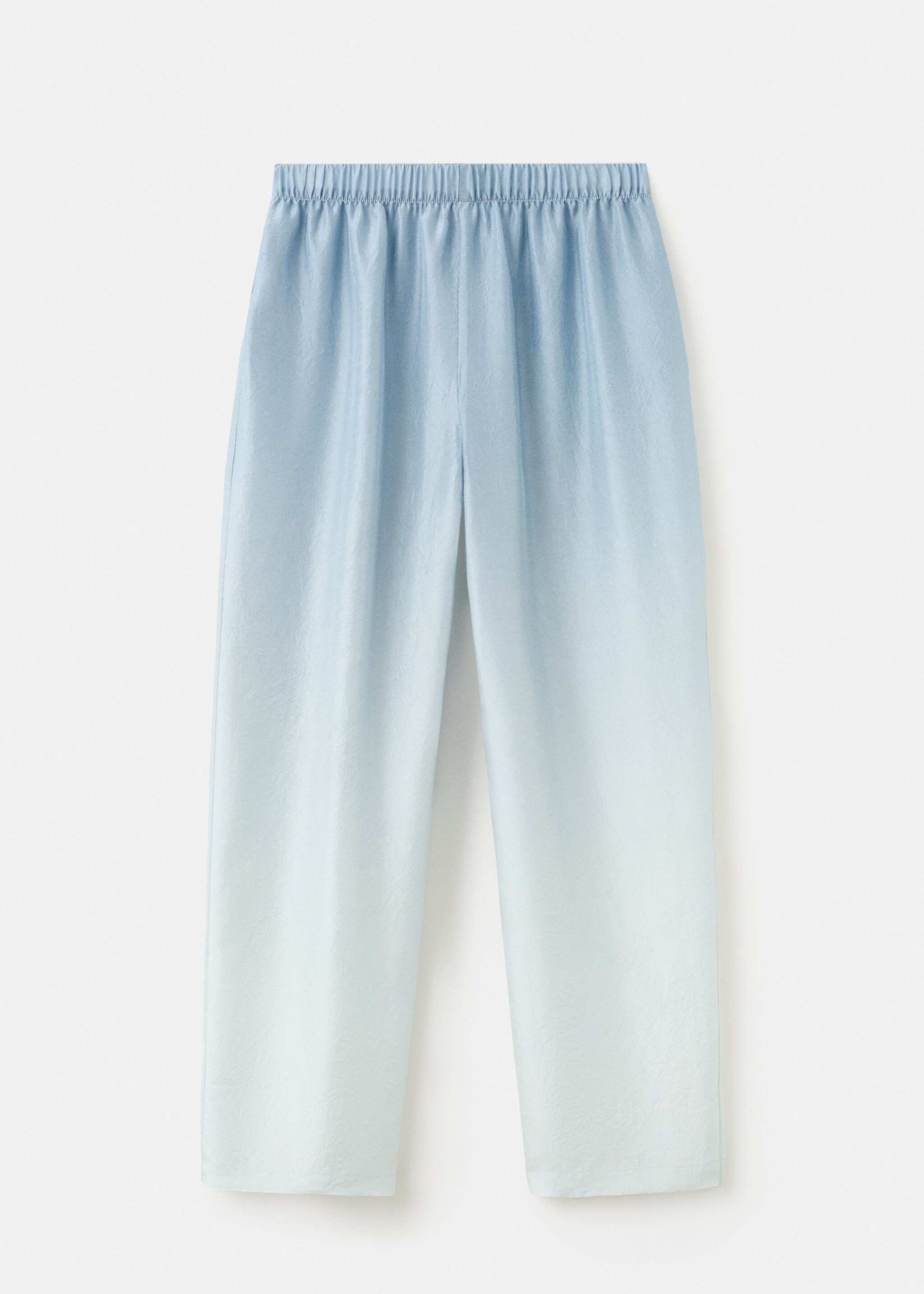 Ombre silk trousers - Article without model, Blue. Ref: 27073313-00.