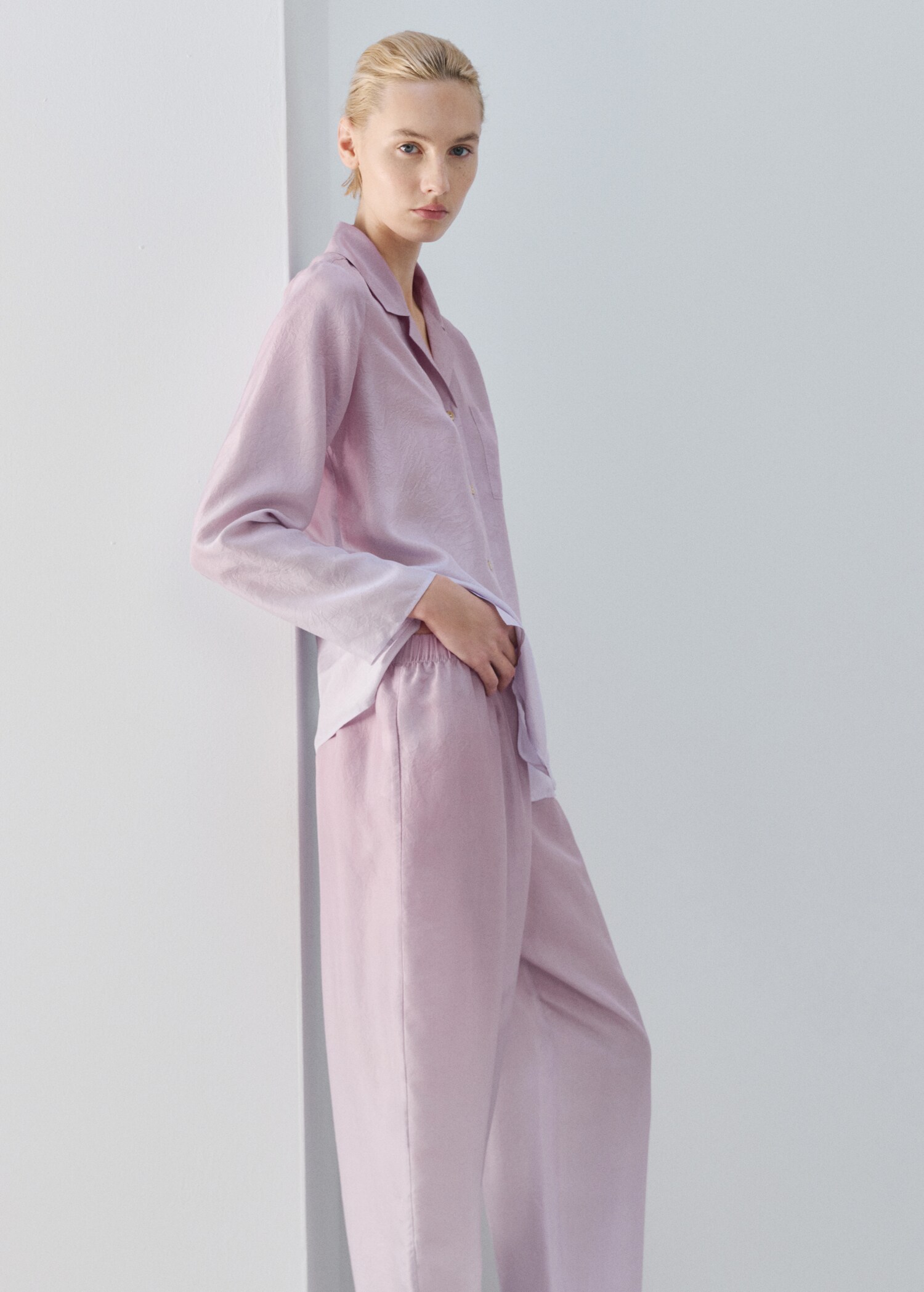 Ombre silk trousers - Details of the article 1