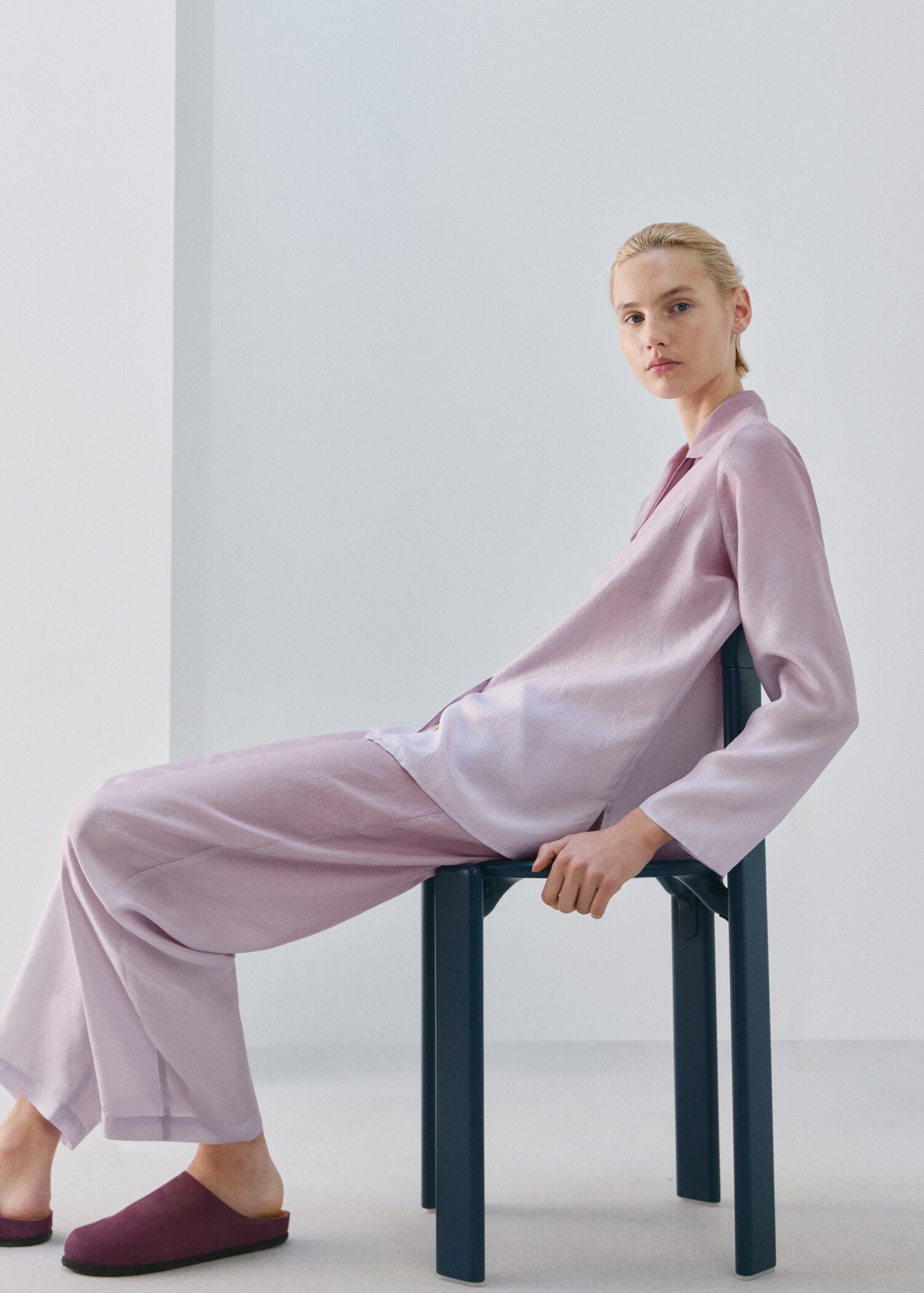 Ombre silk trousers - Details of the article 2