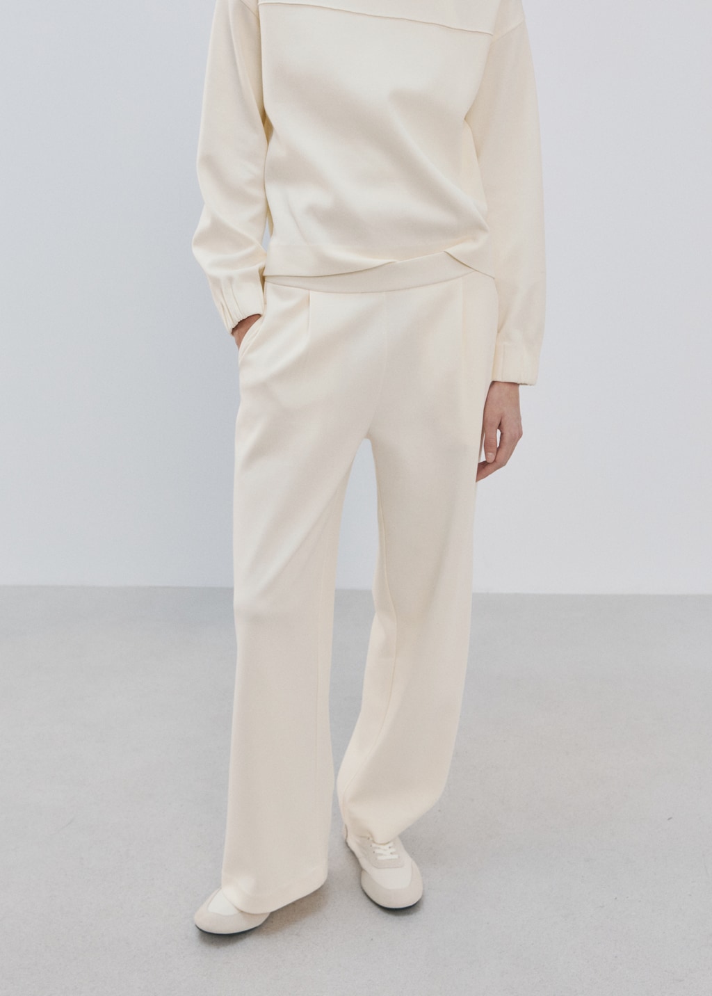 Straight-fit cotton pants