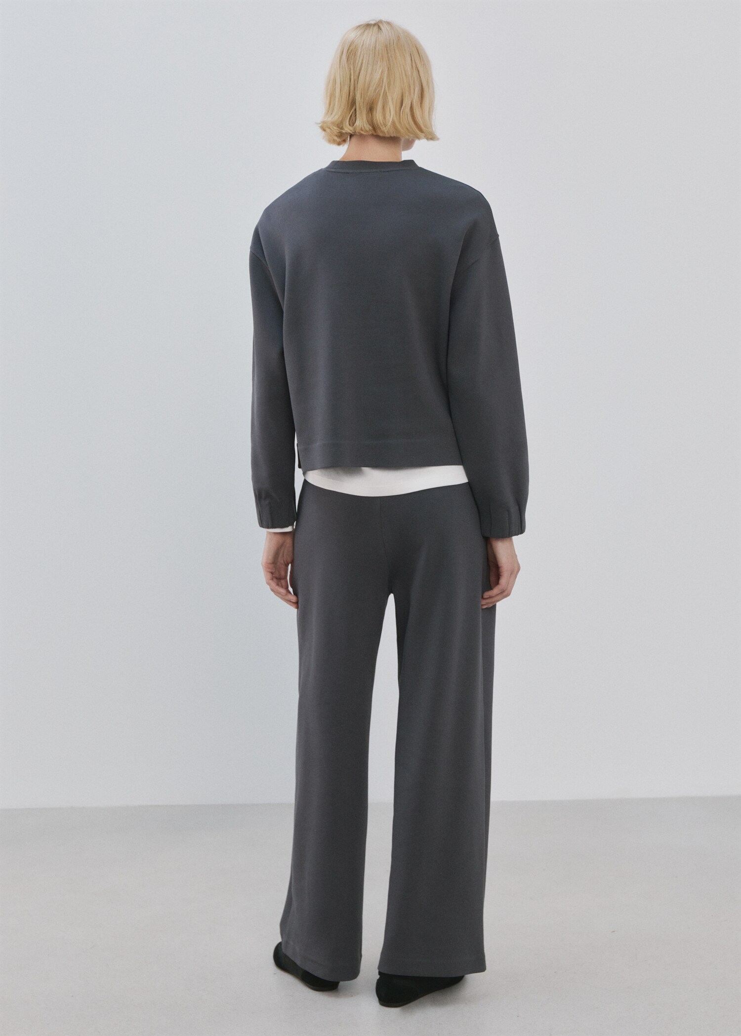 Pantalón recto algodón - Reverso del artículo