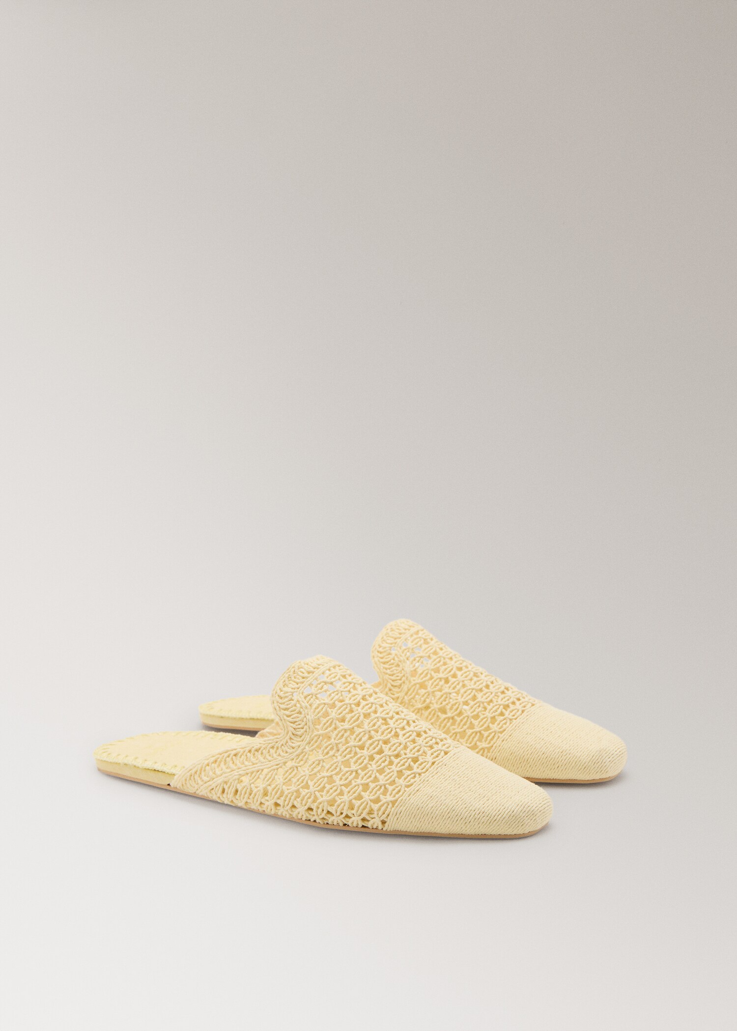 Crochet mule slippers - Medium plane