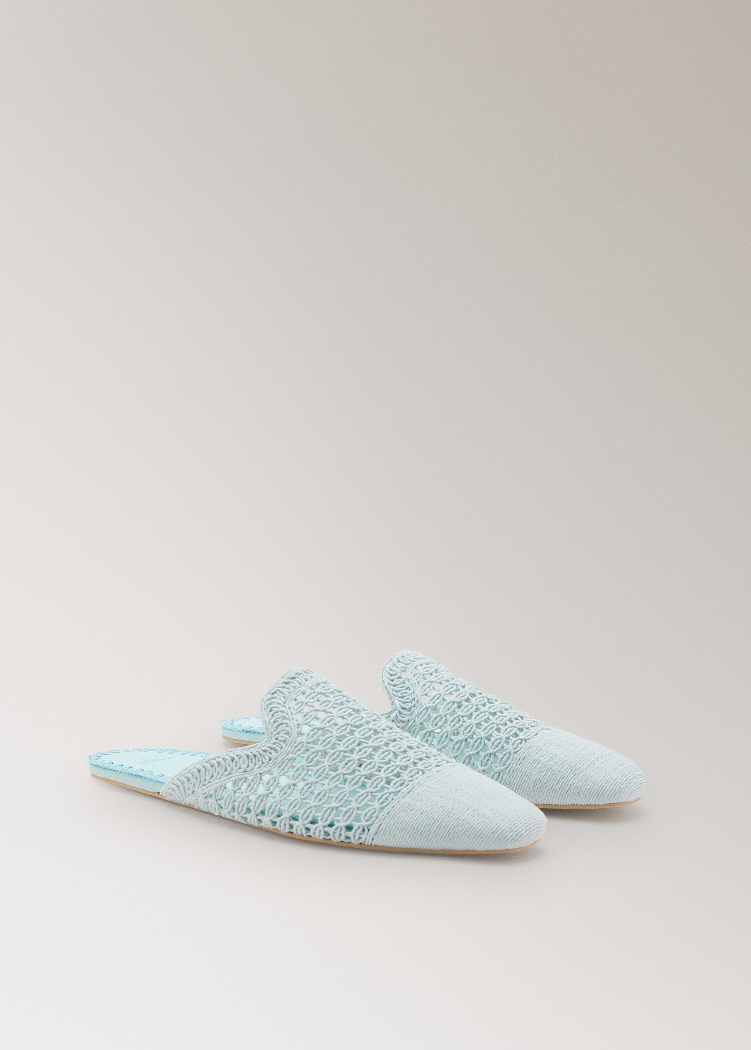 Crochet mule slippers - Medium plane
