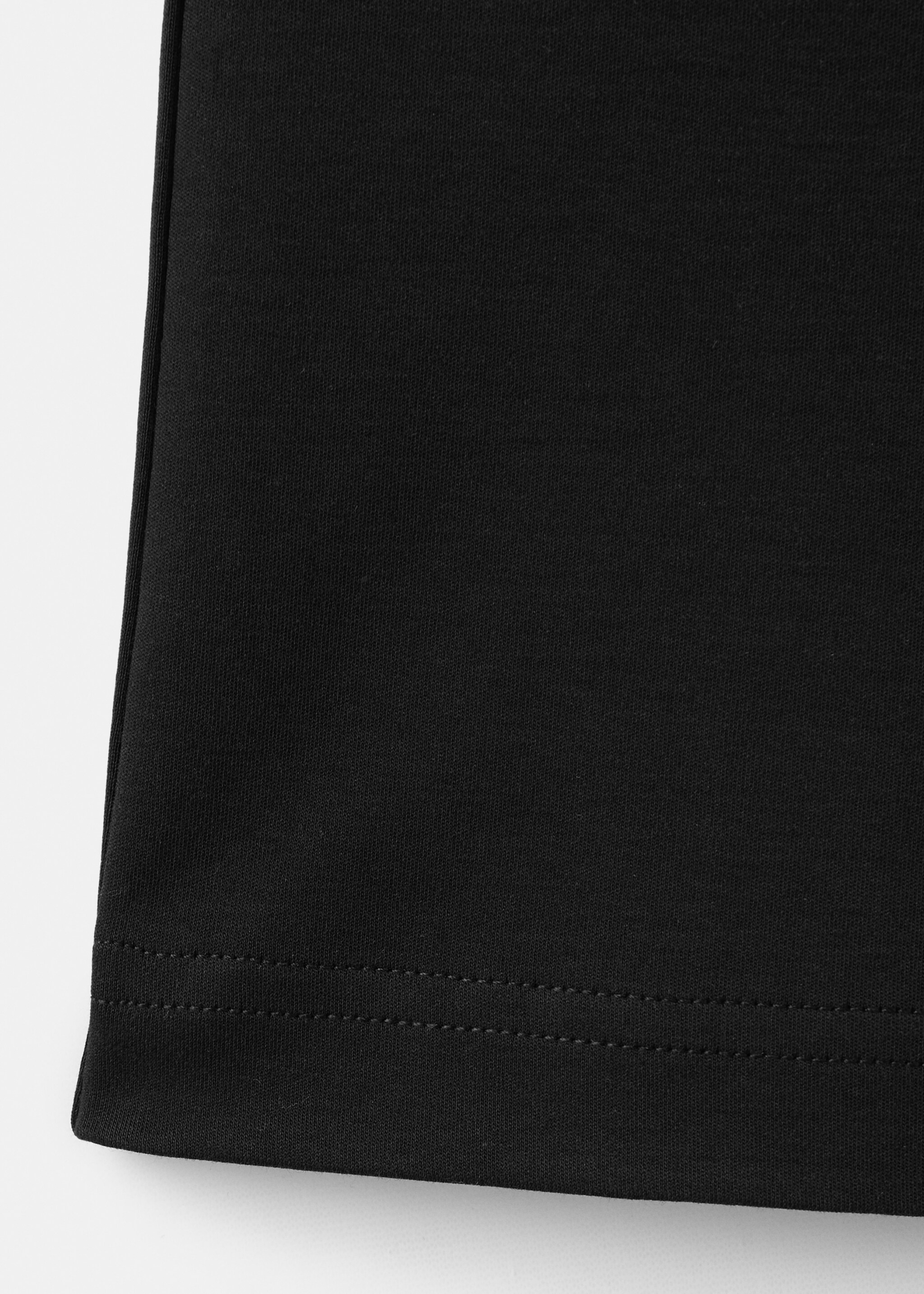 Long cotton pyjama trousers - Details of the article 0, Black. Ref: 27073317-00.