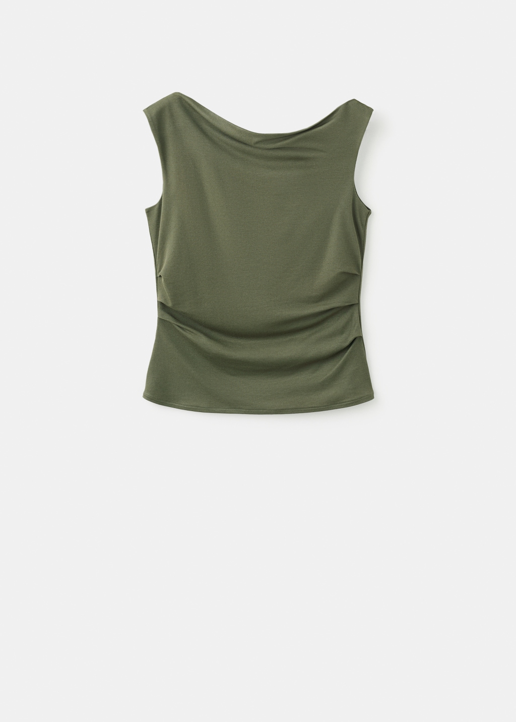 Asymmetrical top with draped neckline - image 4
