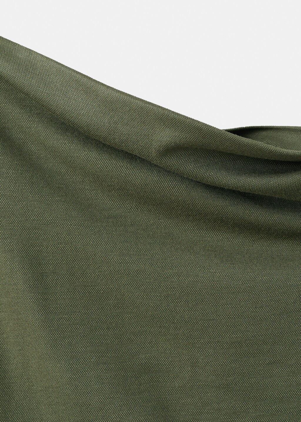 Mango Asymmetrical top with draped neckline