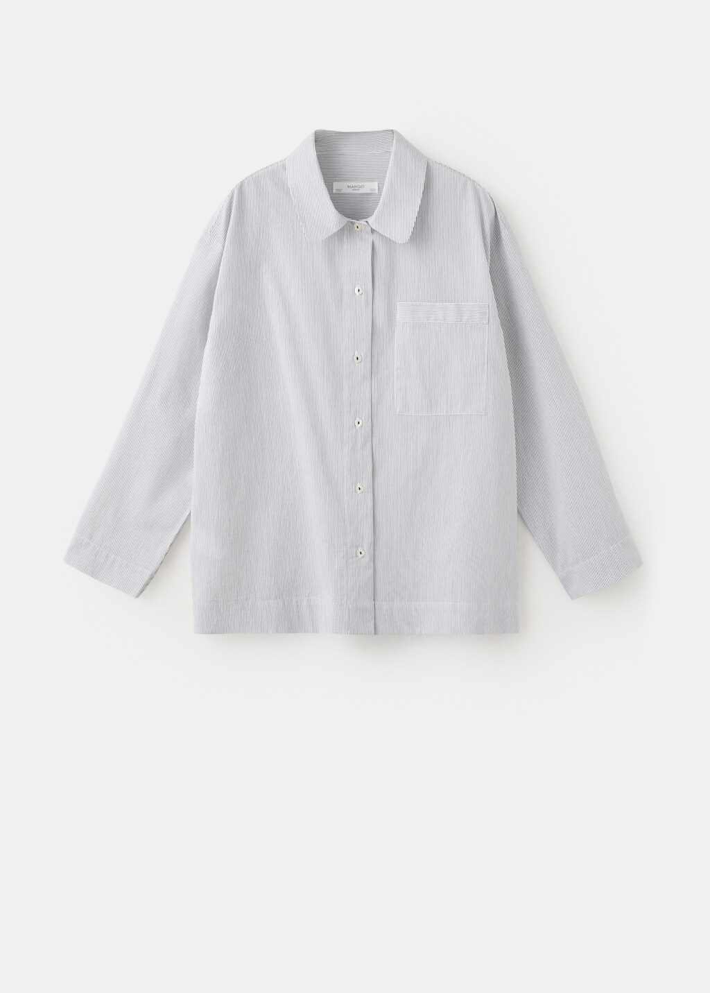 Cotton striped pajama top - image 5