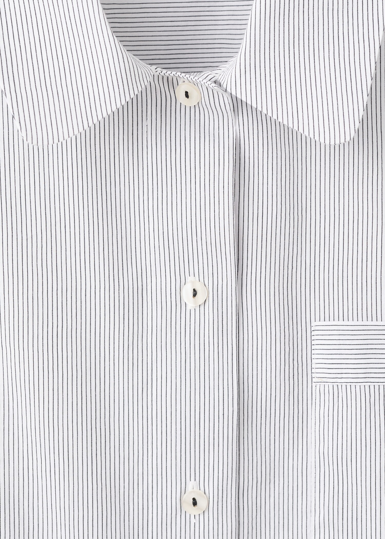 Striped cotton pyjama shirt - Λεπτομέρεια του προϊόντος 8