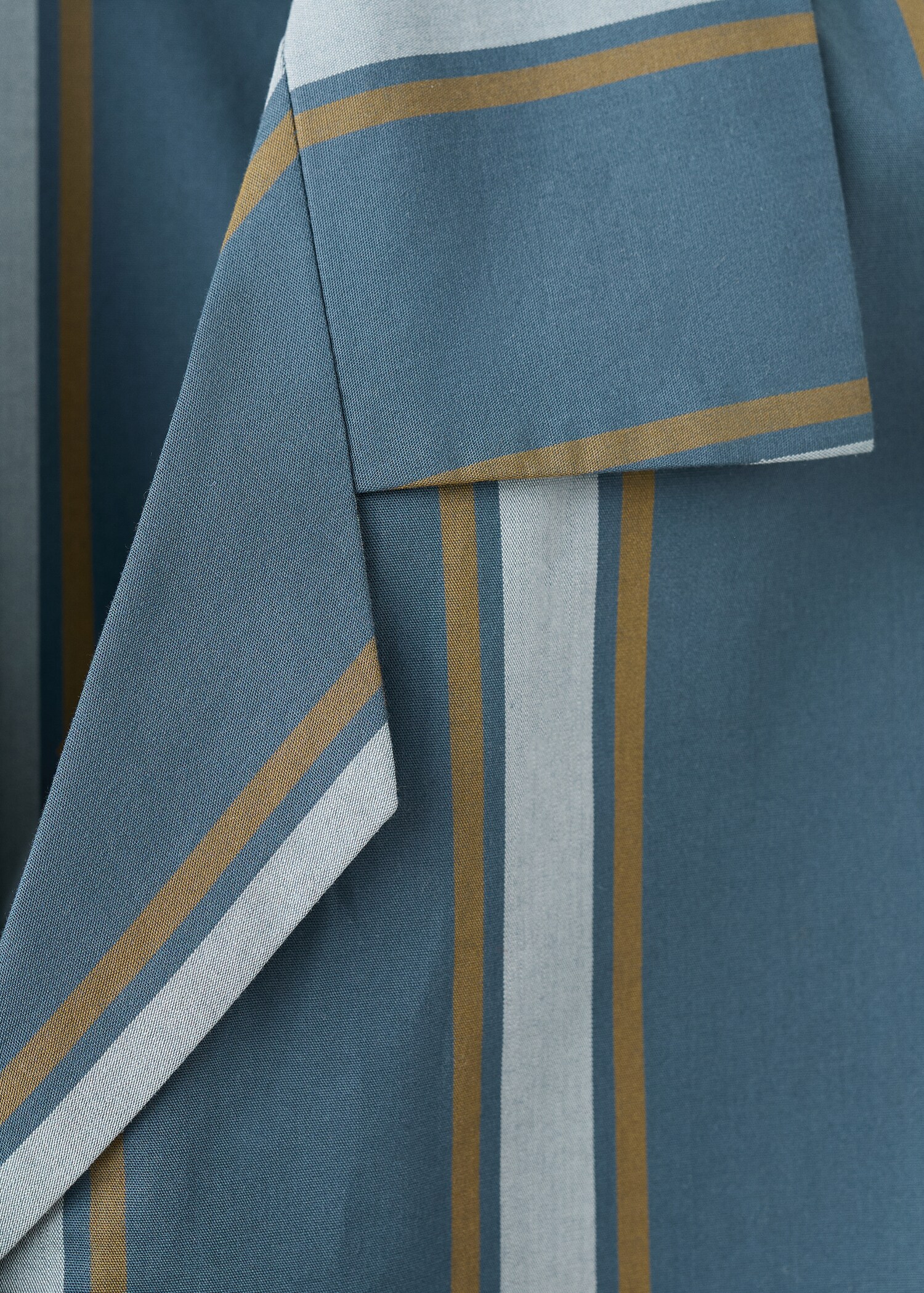 Long-sleeve striped pajama shirt - Details of the article 0