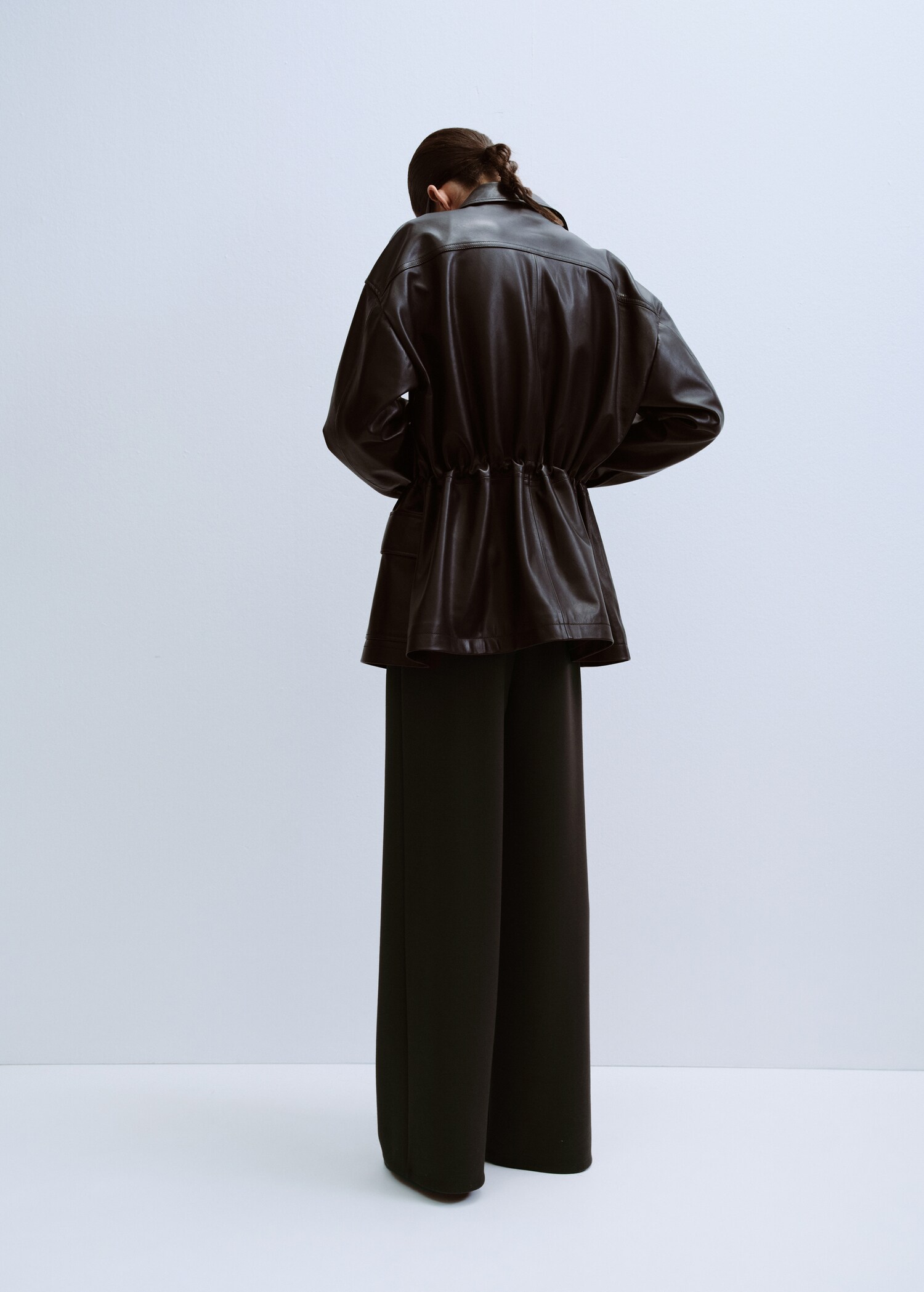 Pantalon droit taille élastique - Verso de l’article