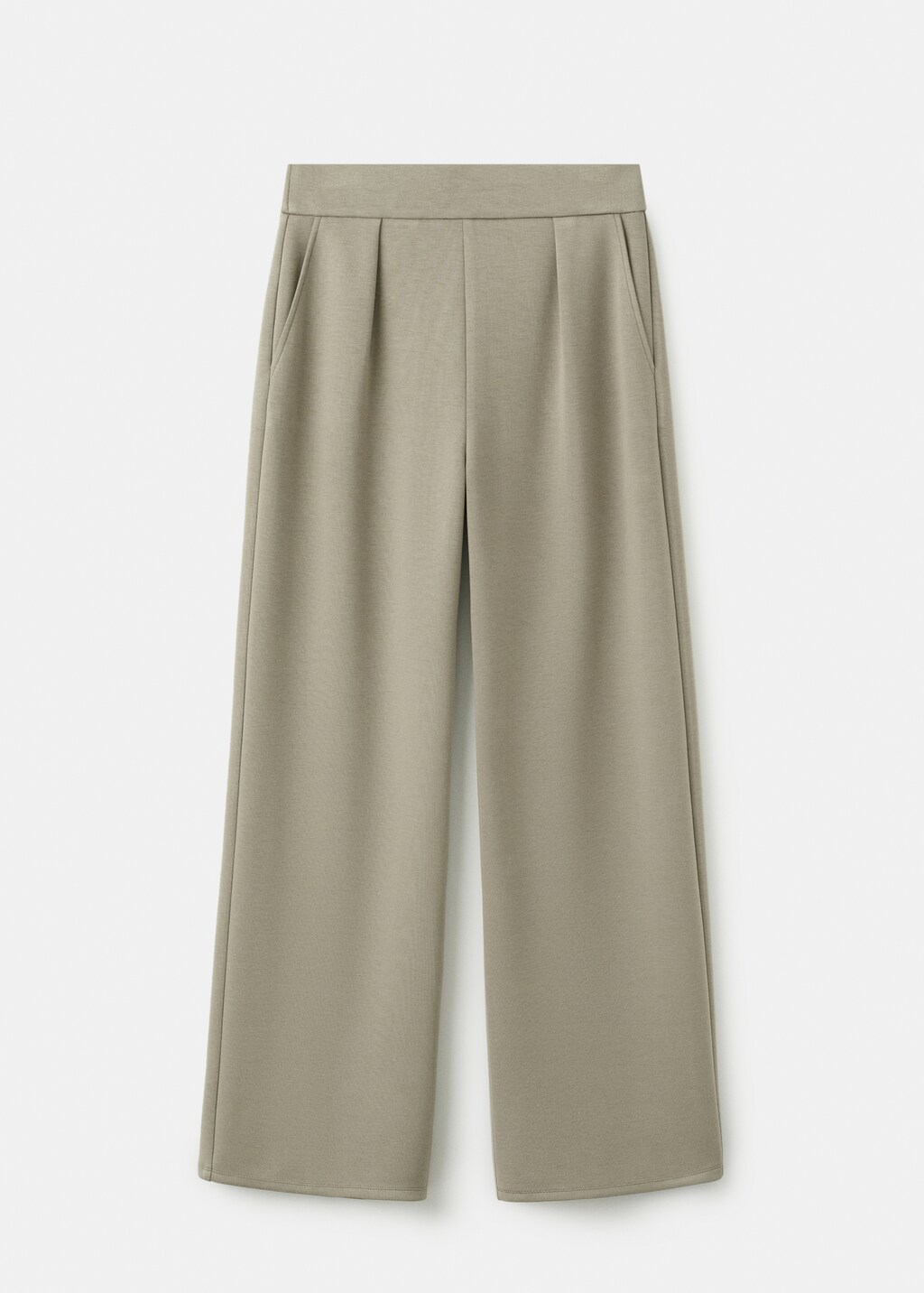 Straight-fit pants with elastic waist - image 5
