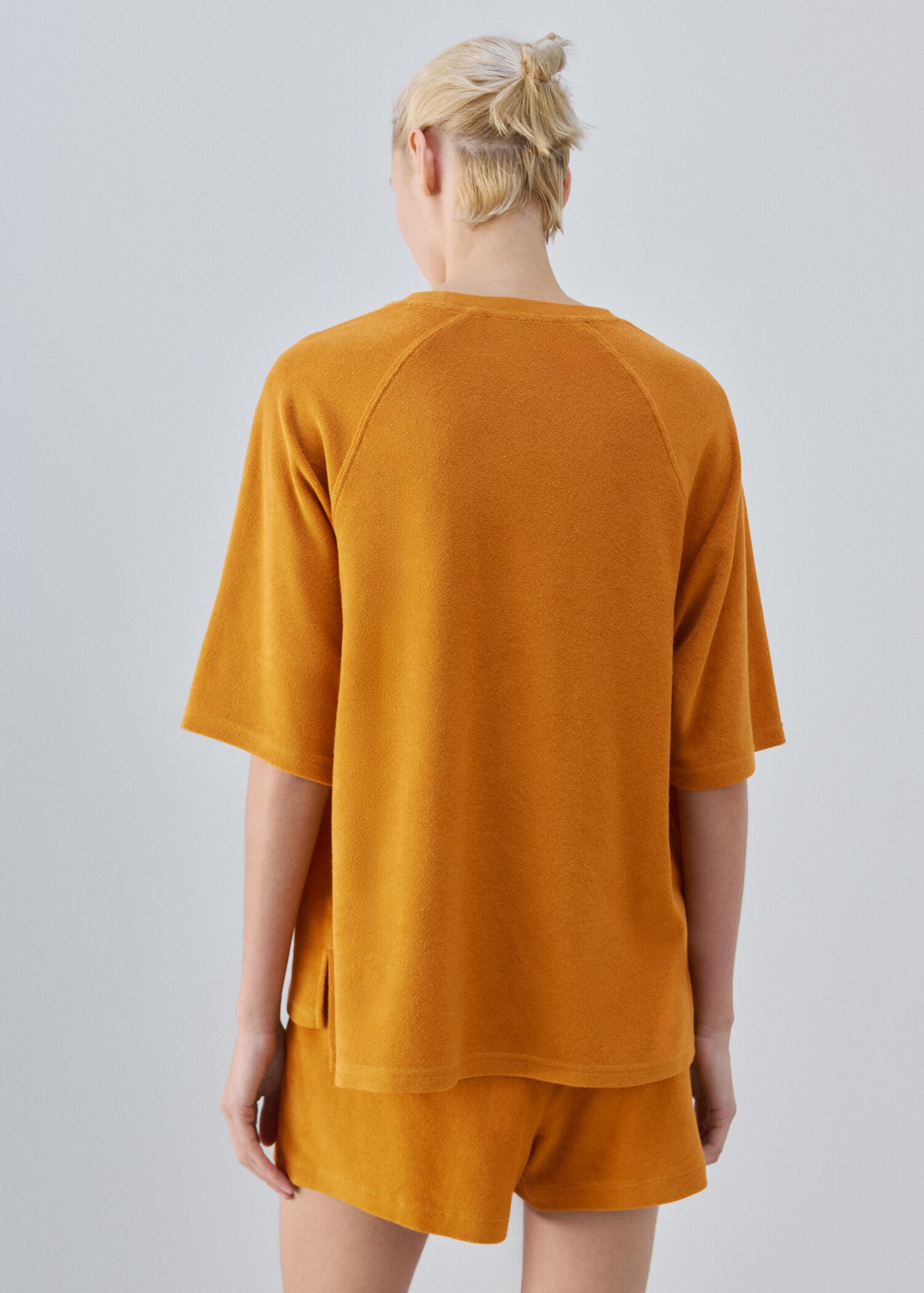 Terry cotton sweater - Reverse of the article