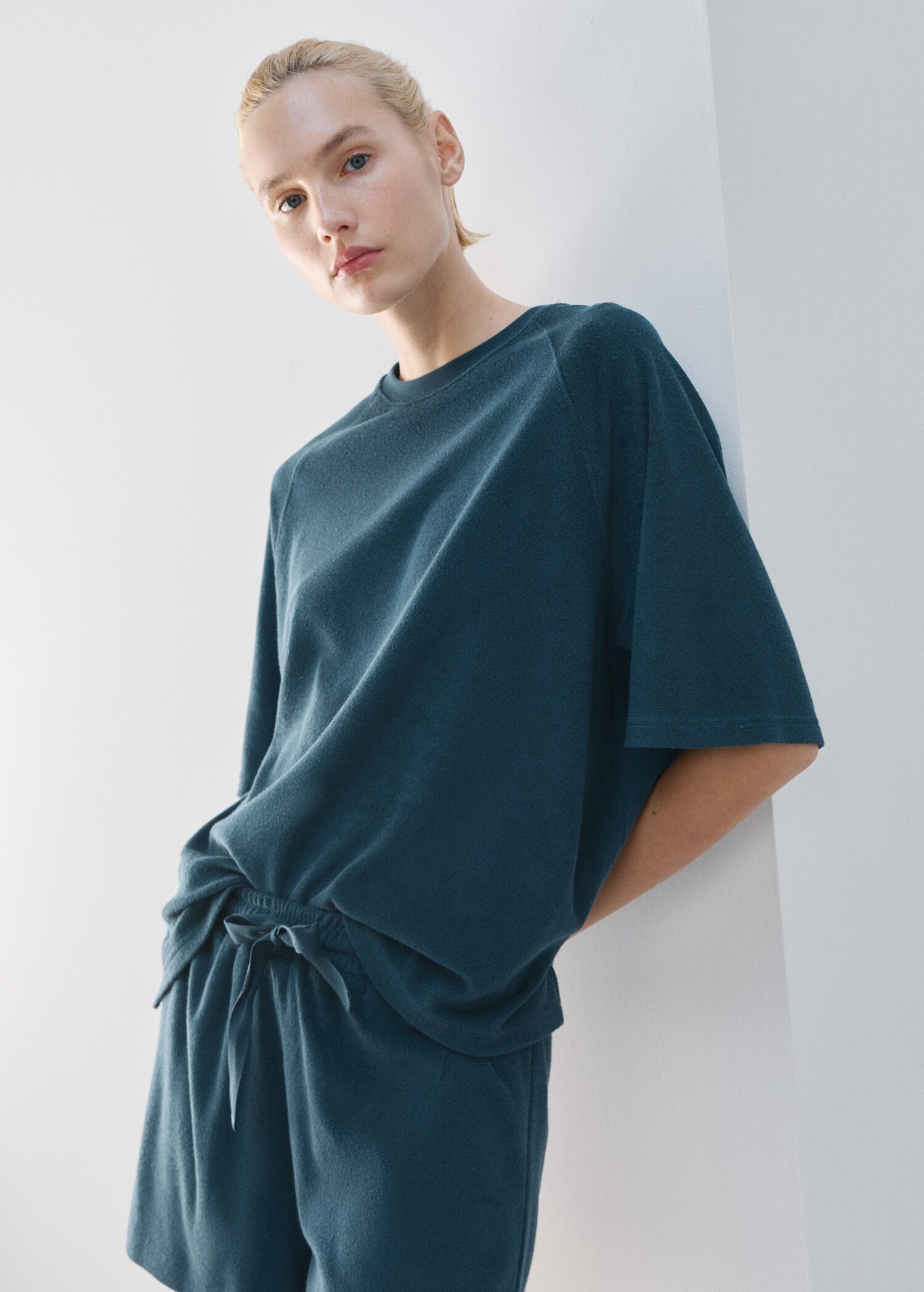 Terry cotton sweater - Medium plane