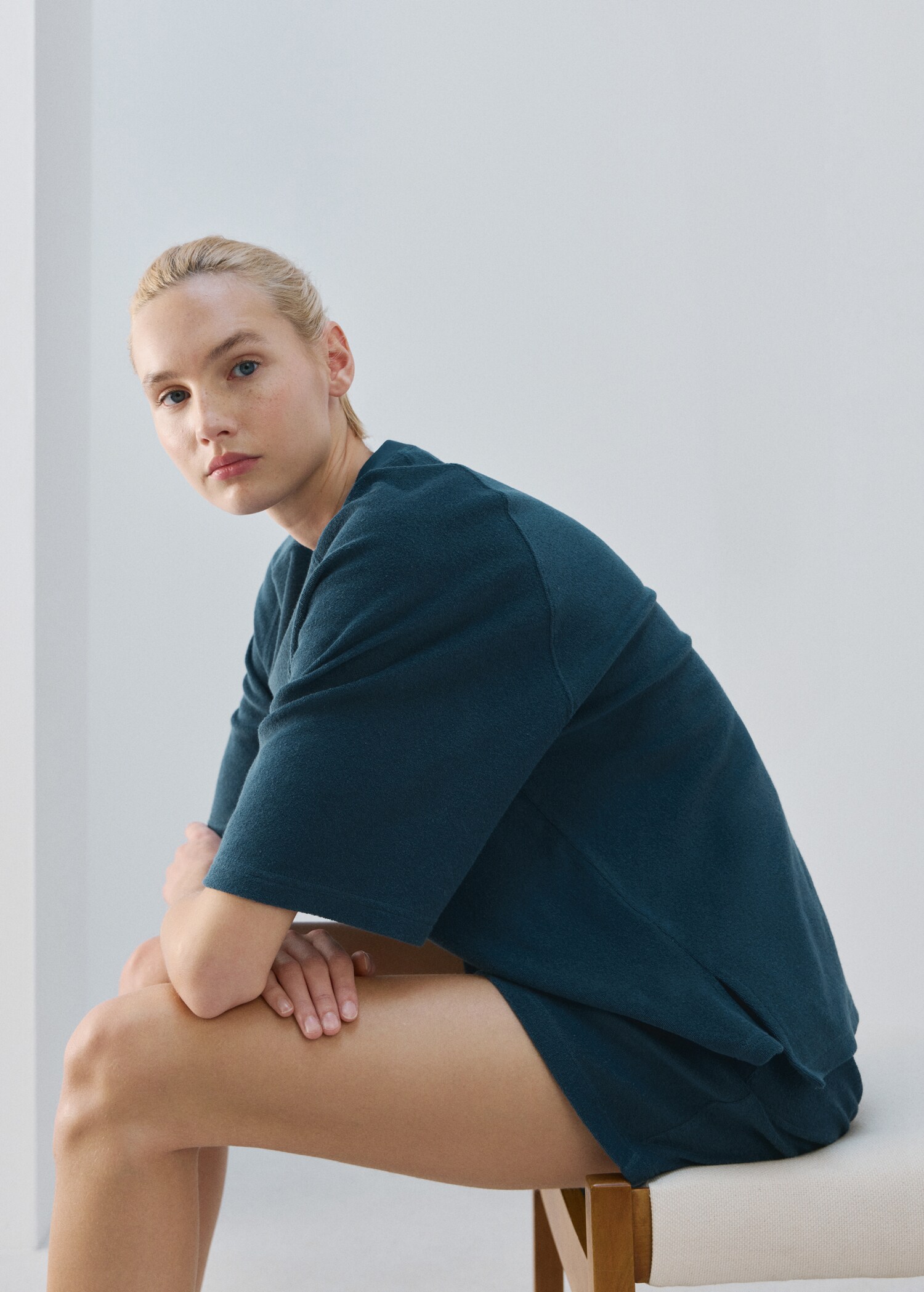 Terry cotton sweater - Details of the article 2