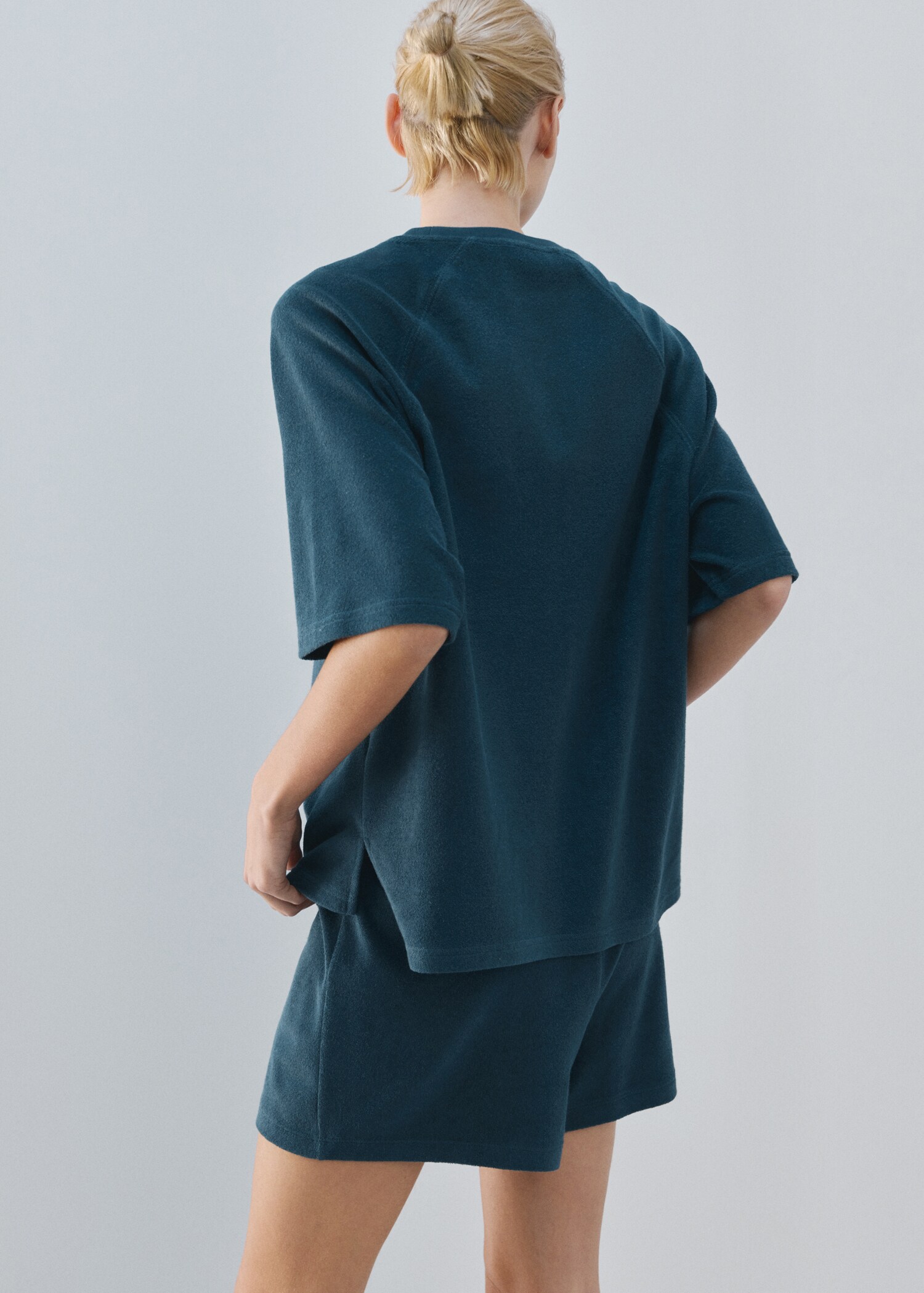 Terry cotton sweater - Reverse of the article