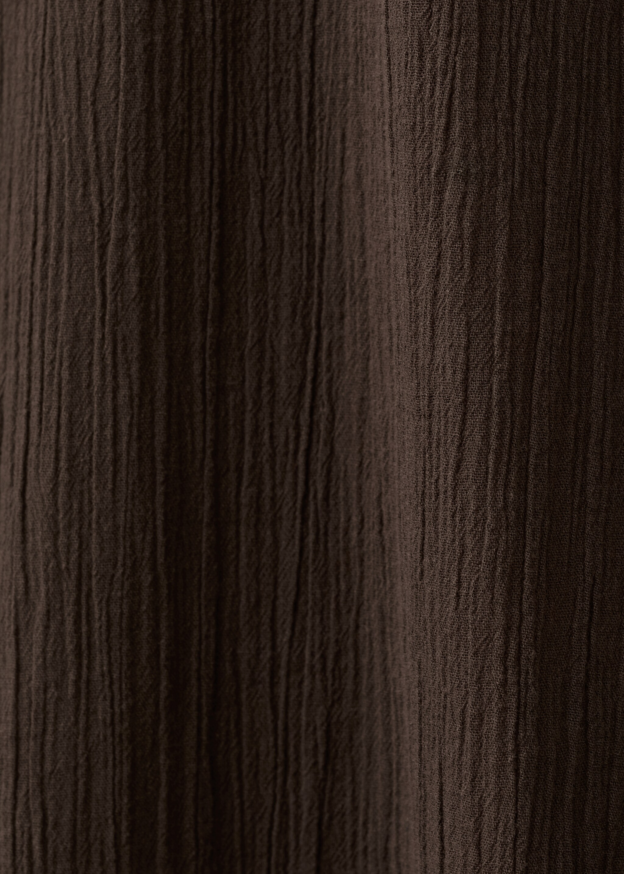 Cheesecloth nightdress - Details of the article 0, Chocolate. Ref: 27073329-00.