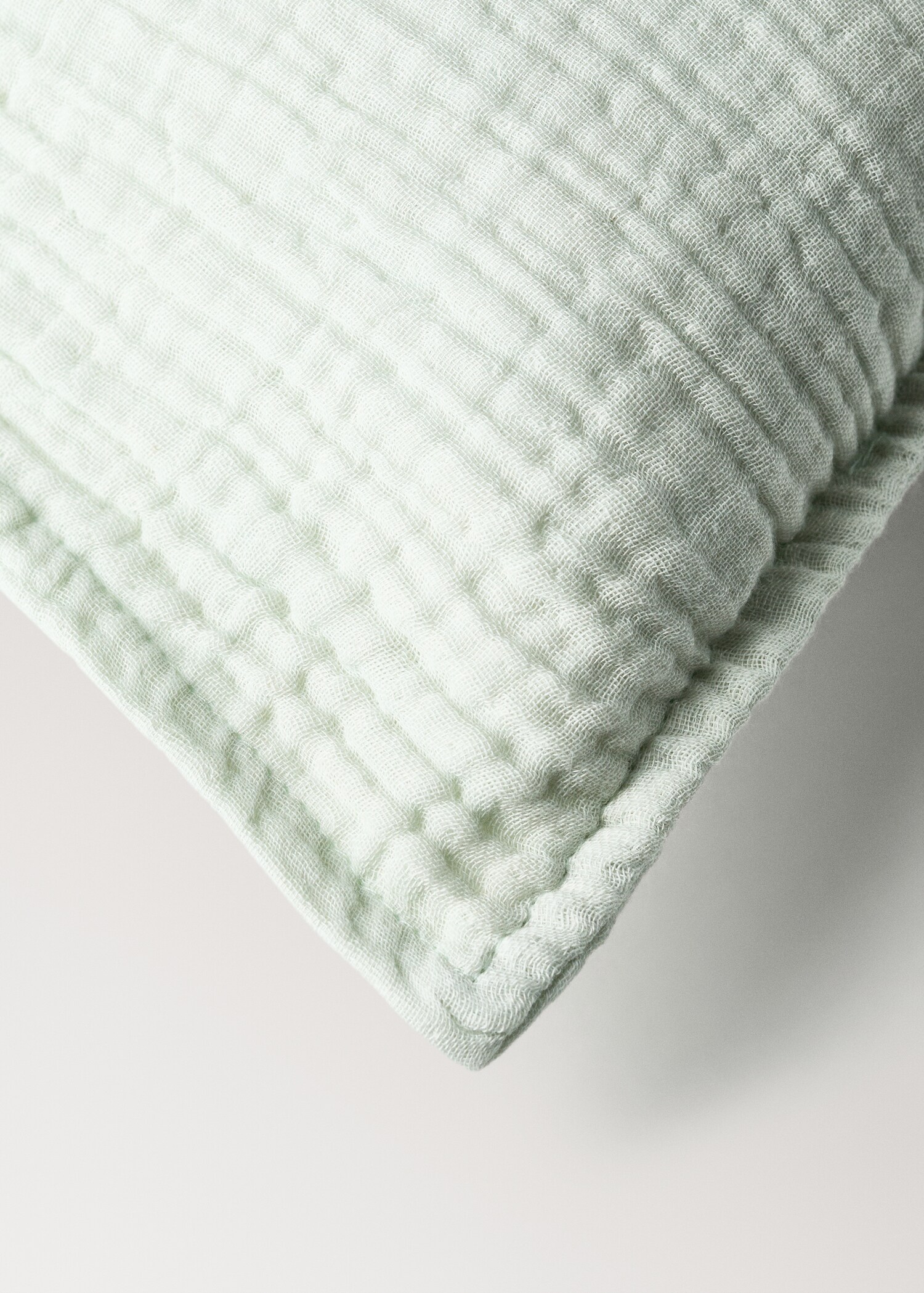 Housse de coussin enfant en gaze de coton teint en pièce, 30 x 40 cm - Détail de l'article 1