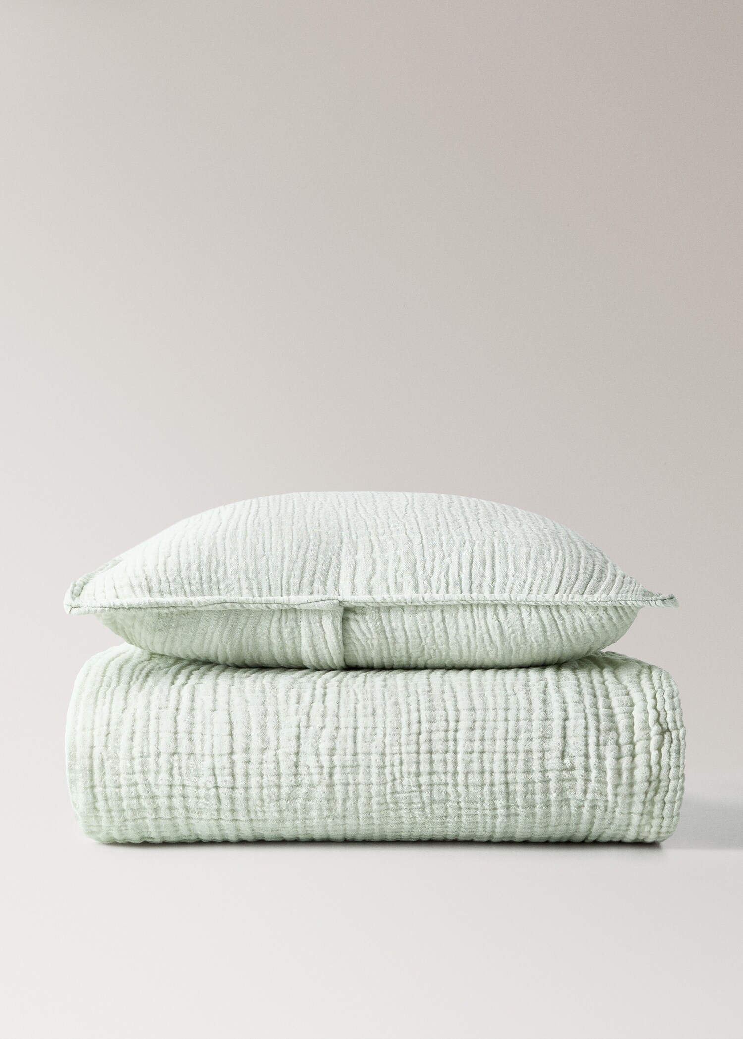 Housse de coussin enfant en gaze de coton teint en pièce, 30 x 40 cm - Détail de l'article 5