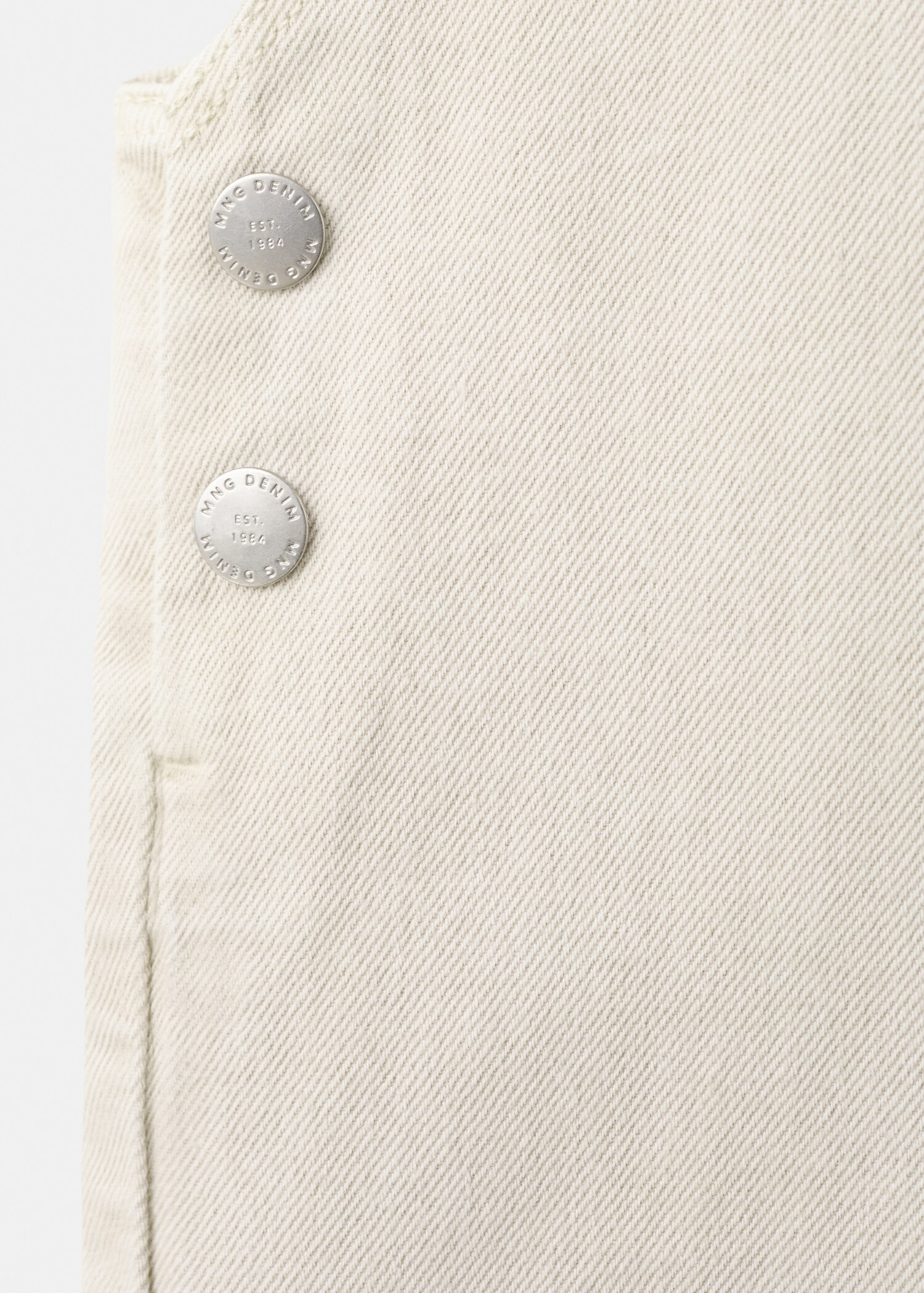 Long cotton dungarees - Details of the article 0