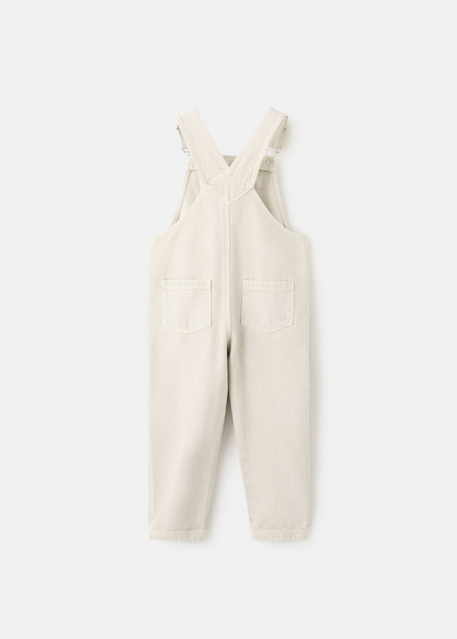 Long cotton dungarees - Reverse of the article