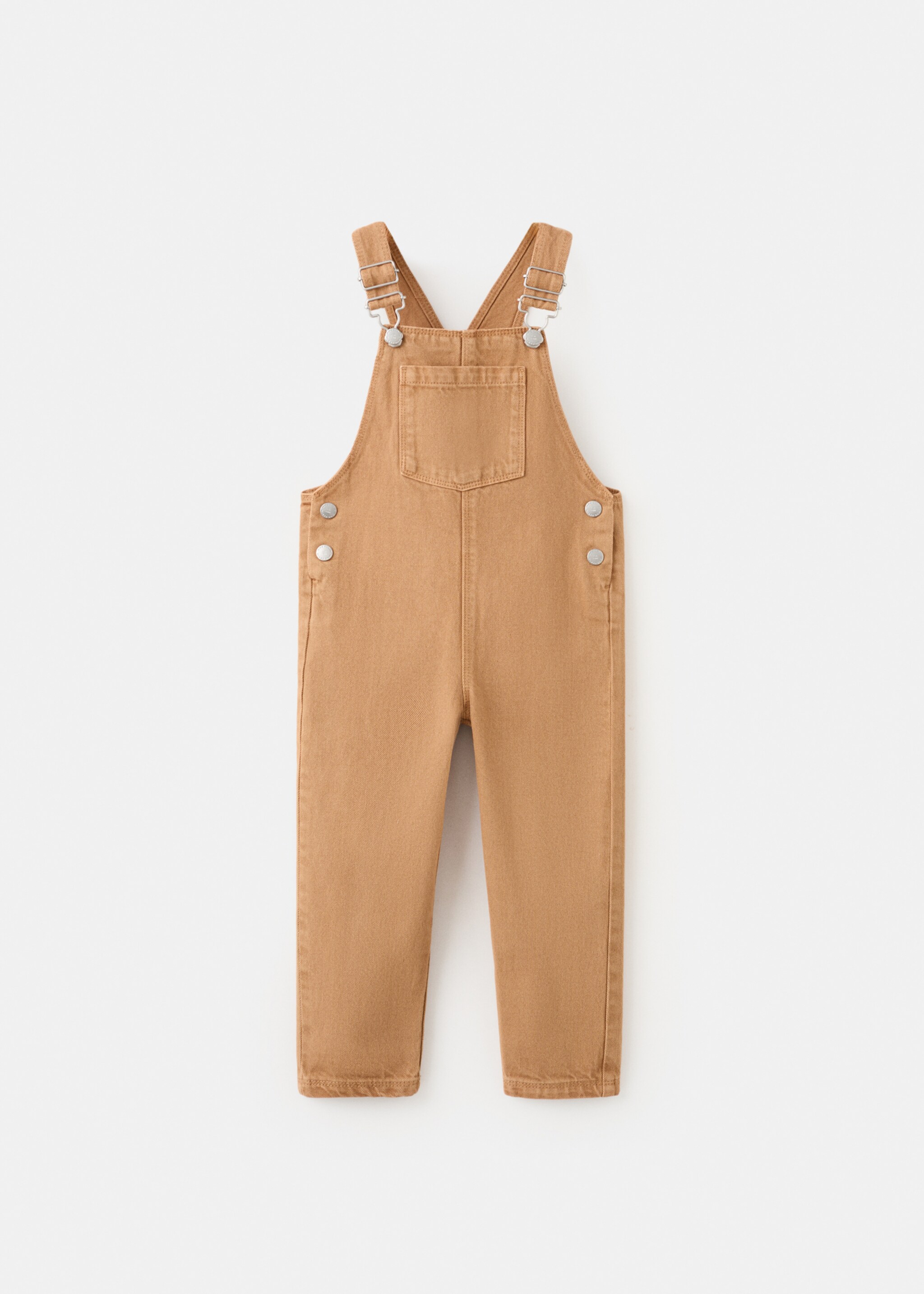 Long cotton dungarees - Article without model, Ochre. Ref: 27073707-00.