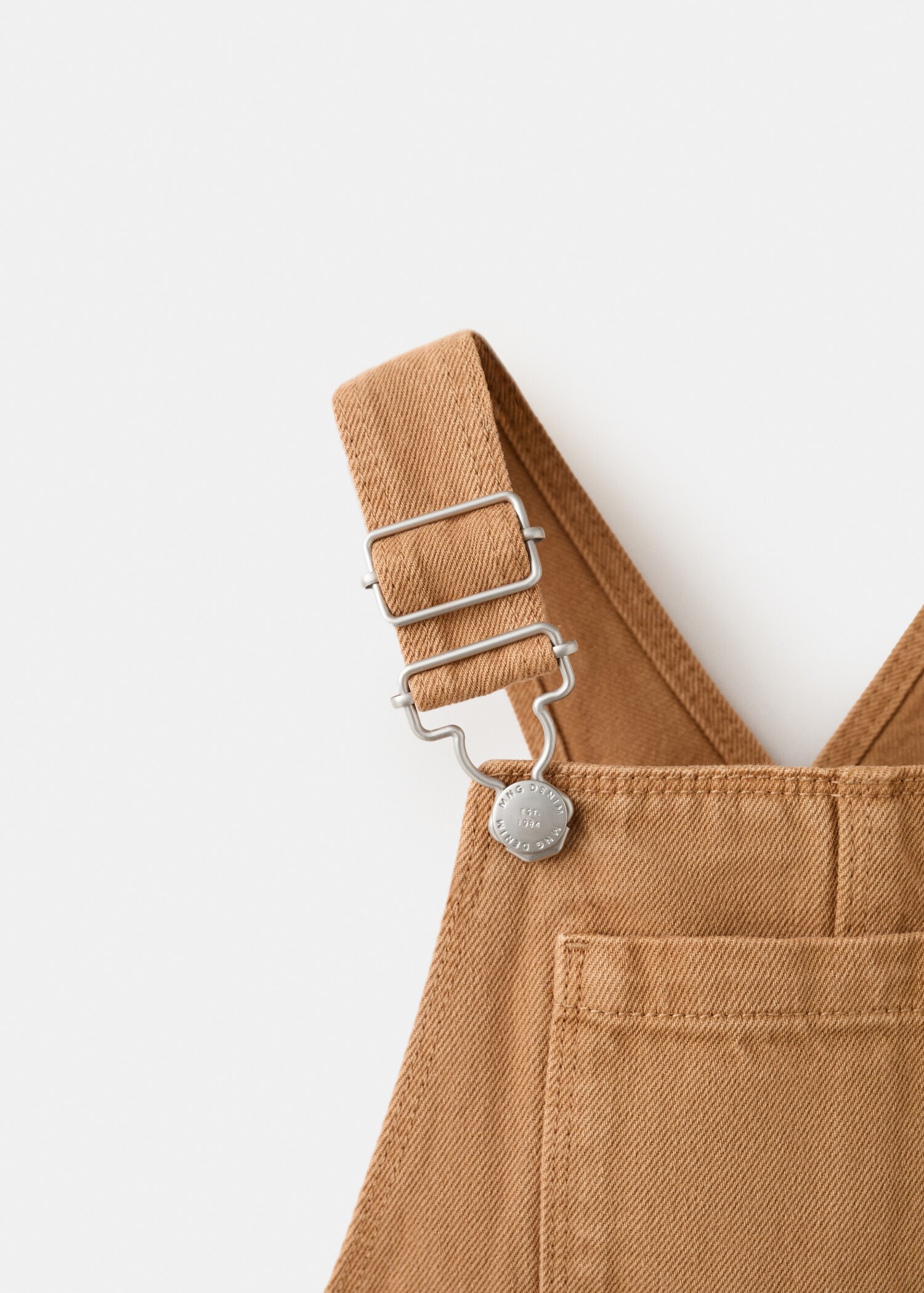 Long cotton dungarees - Details of the article 0