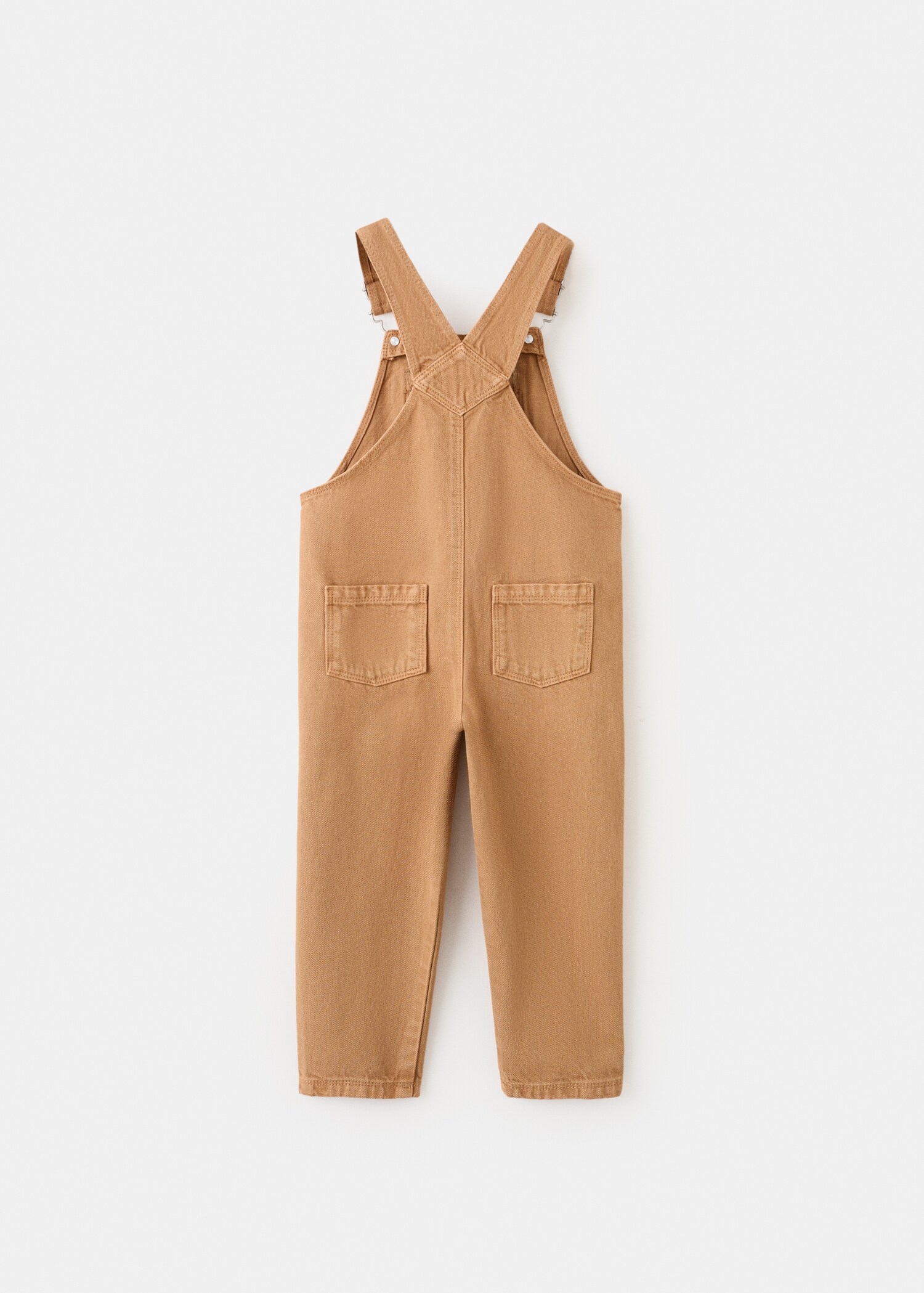 Long cotton dungarees - Reverse of the article