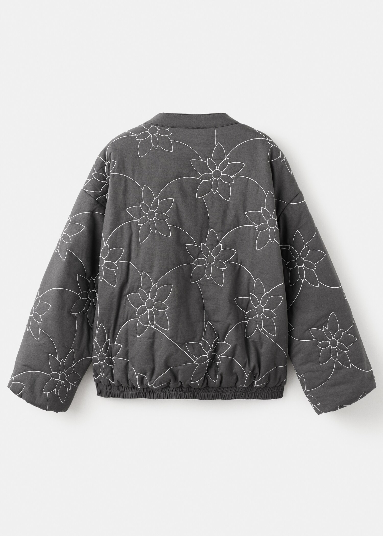 Embroidered quilted jacket - Reverse of the article