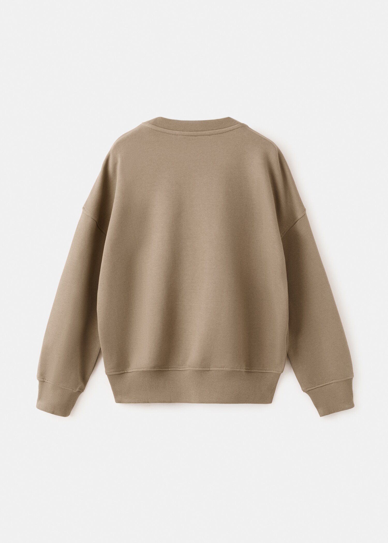 Embroidered detail cotton sweatshirt - Reverse of the article