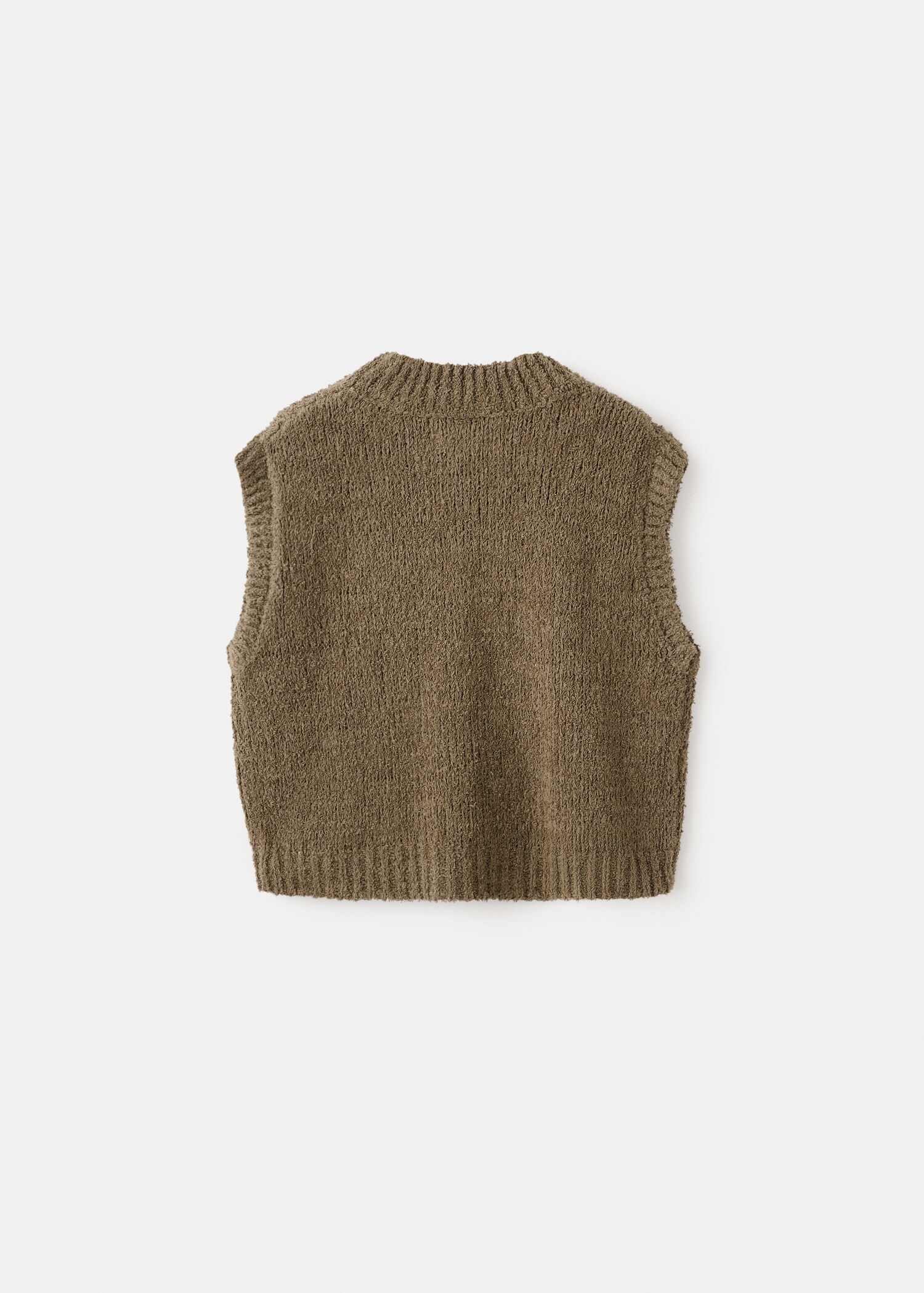 Knitted gilet - Reverse of the article
