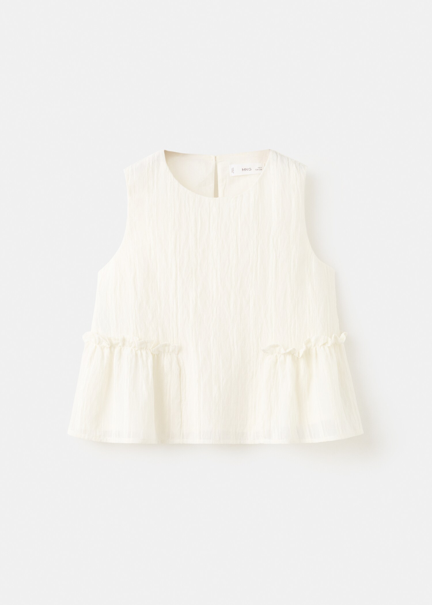 Blouse coton à volants - Article sans modèle