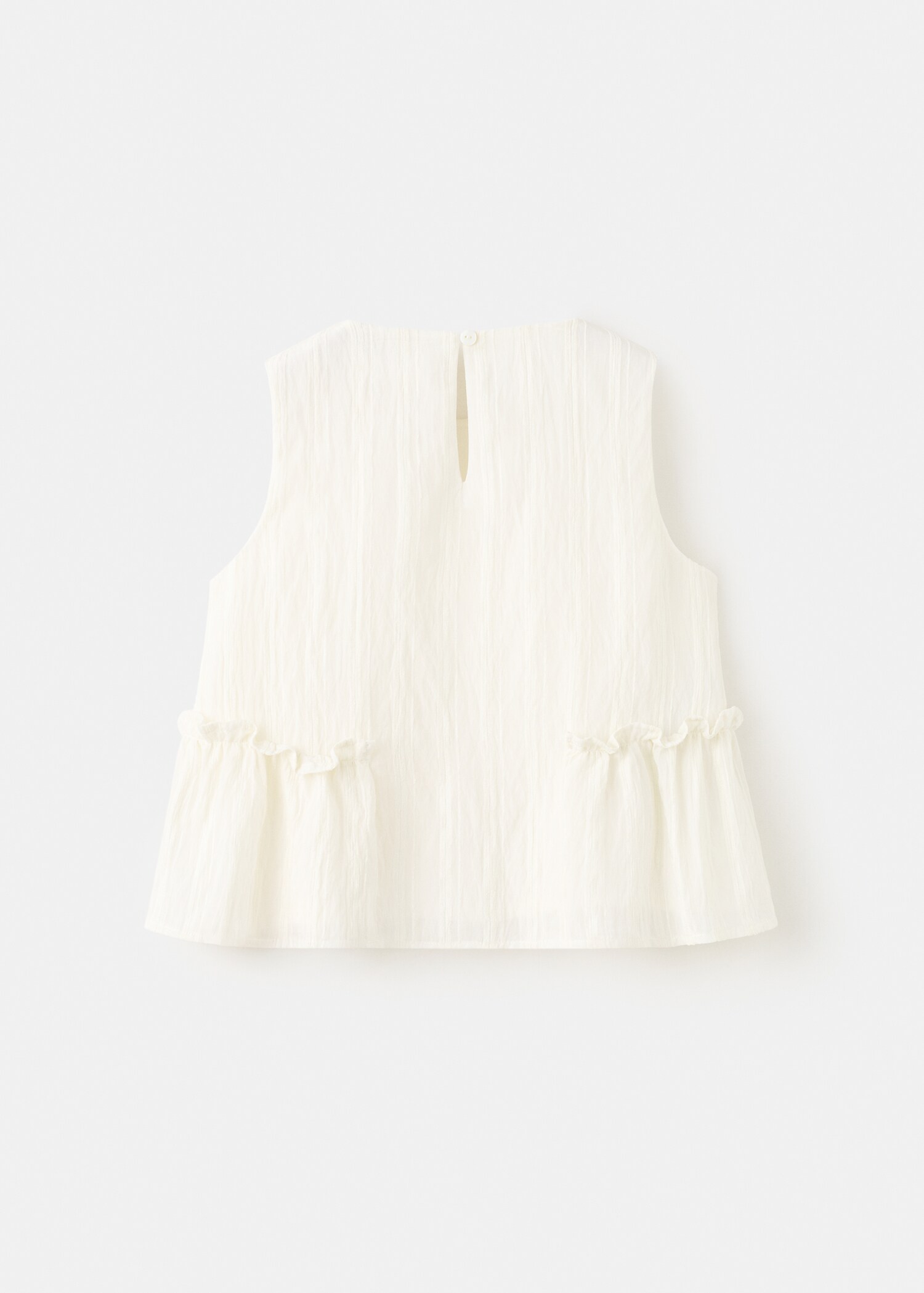 Blouse coton à volants - Verso de l’article