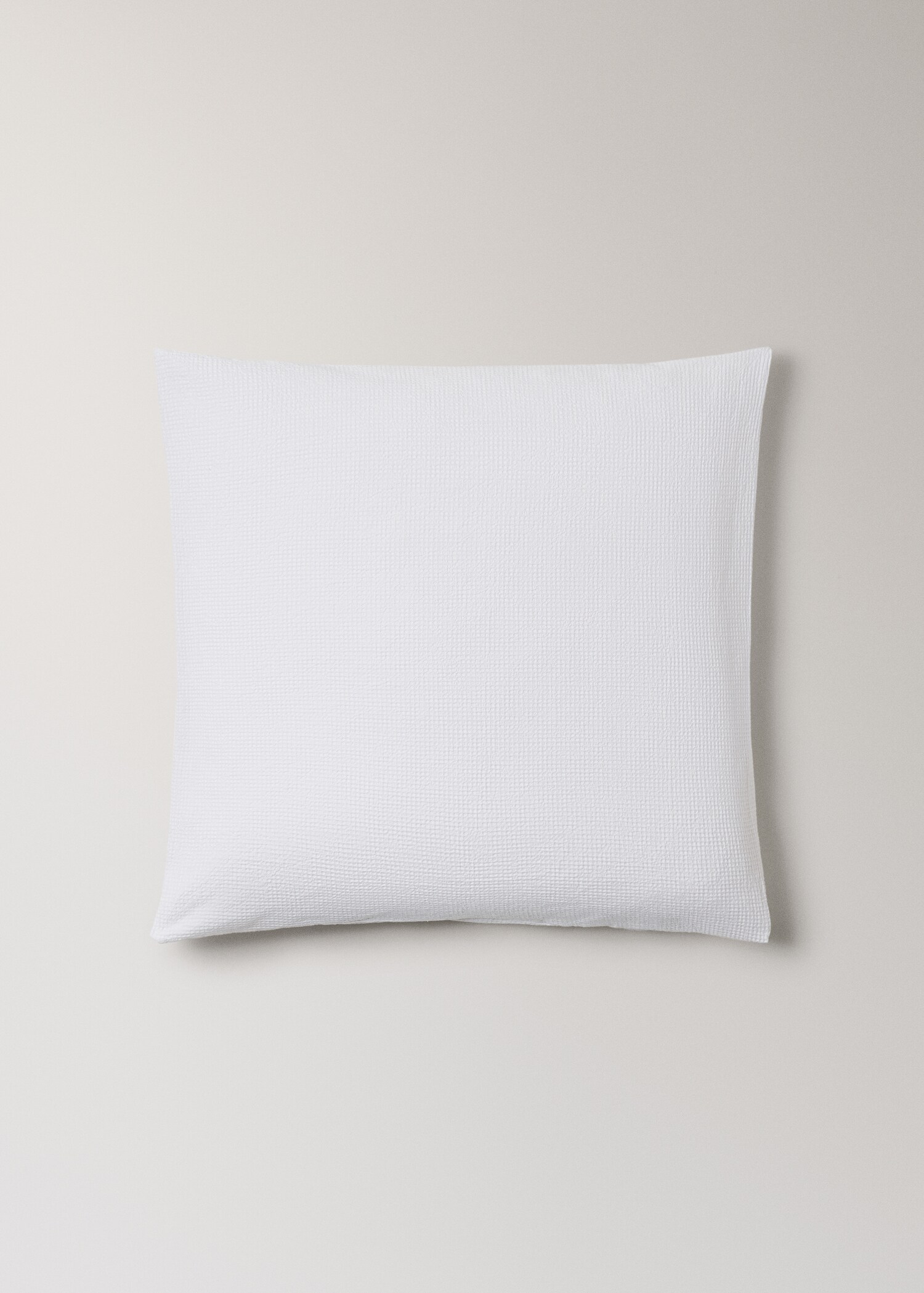 Δύο μαξιλαροθήκες βαμβάκι garment-dyed mini waffle για κρεβάτι 60x60 εκ - Προϊόν χωρίς μοντέλο