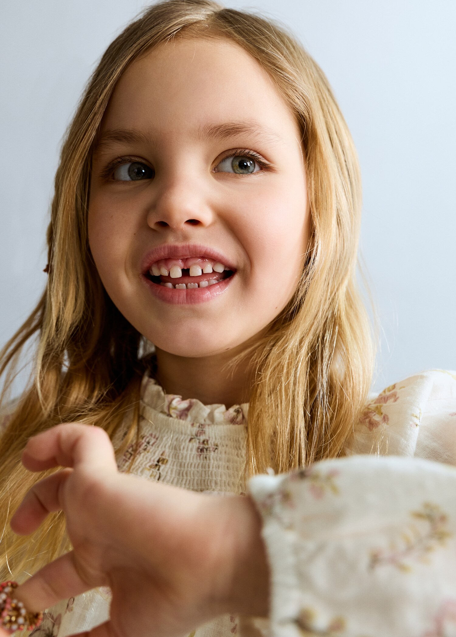 Brusa cotó estampat floral - Pla mig