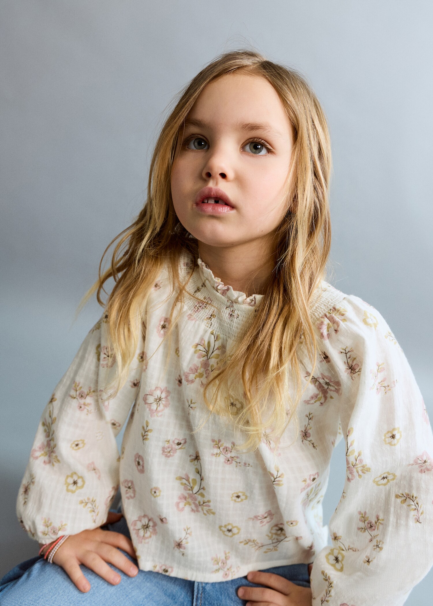 Brusa cotó estampat floral - Detall de l'article 1