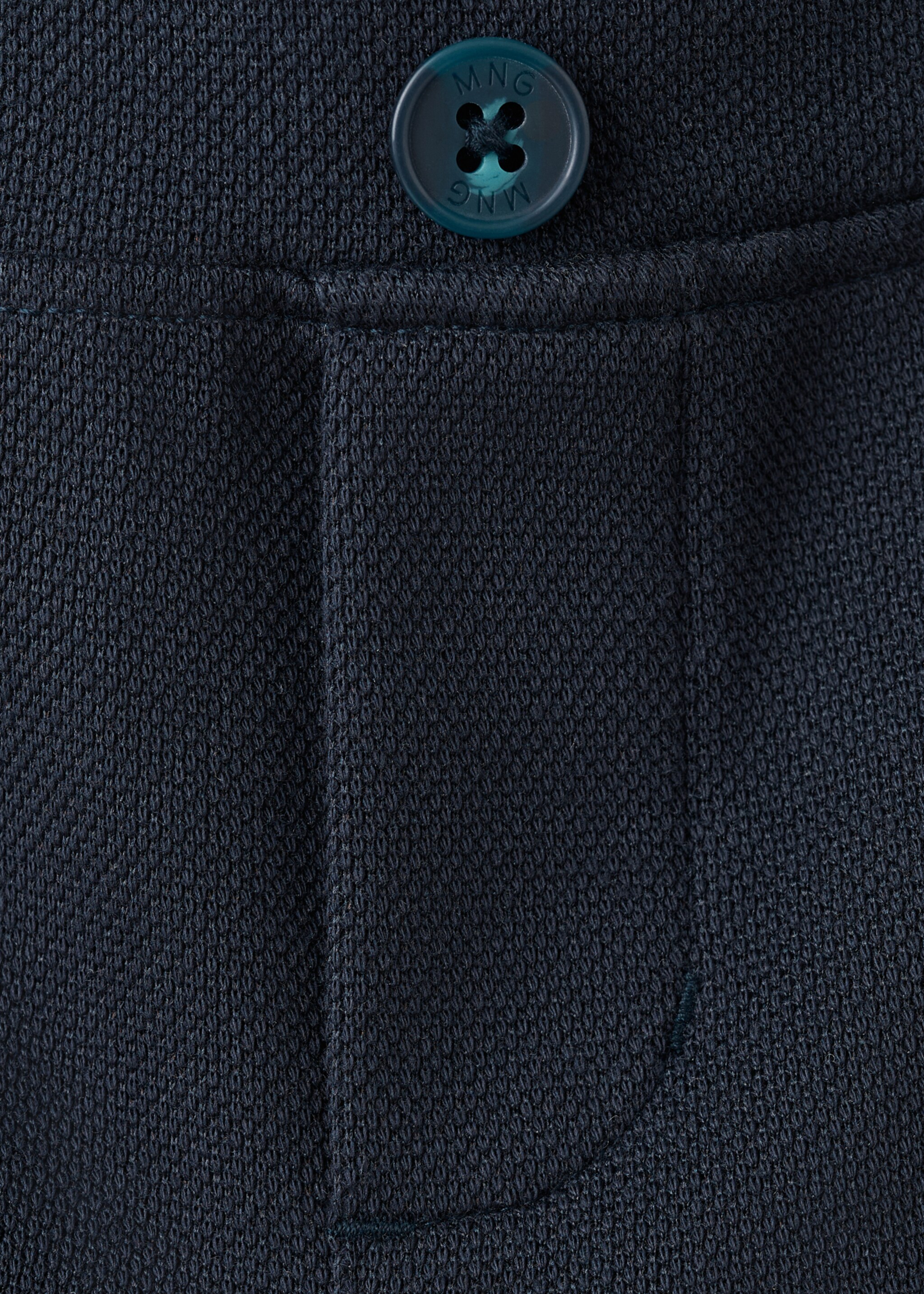 Bermudas algodón - Detalle del artículo 8, Azul marino. Ref: 27073726-00.