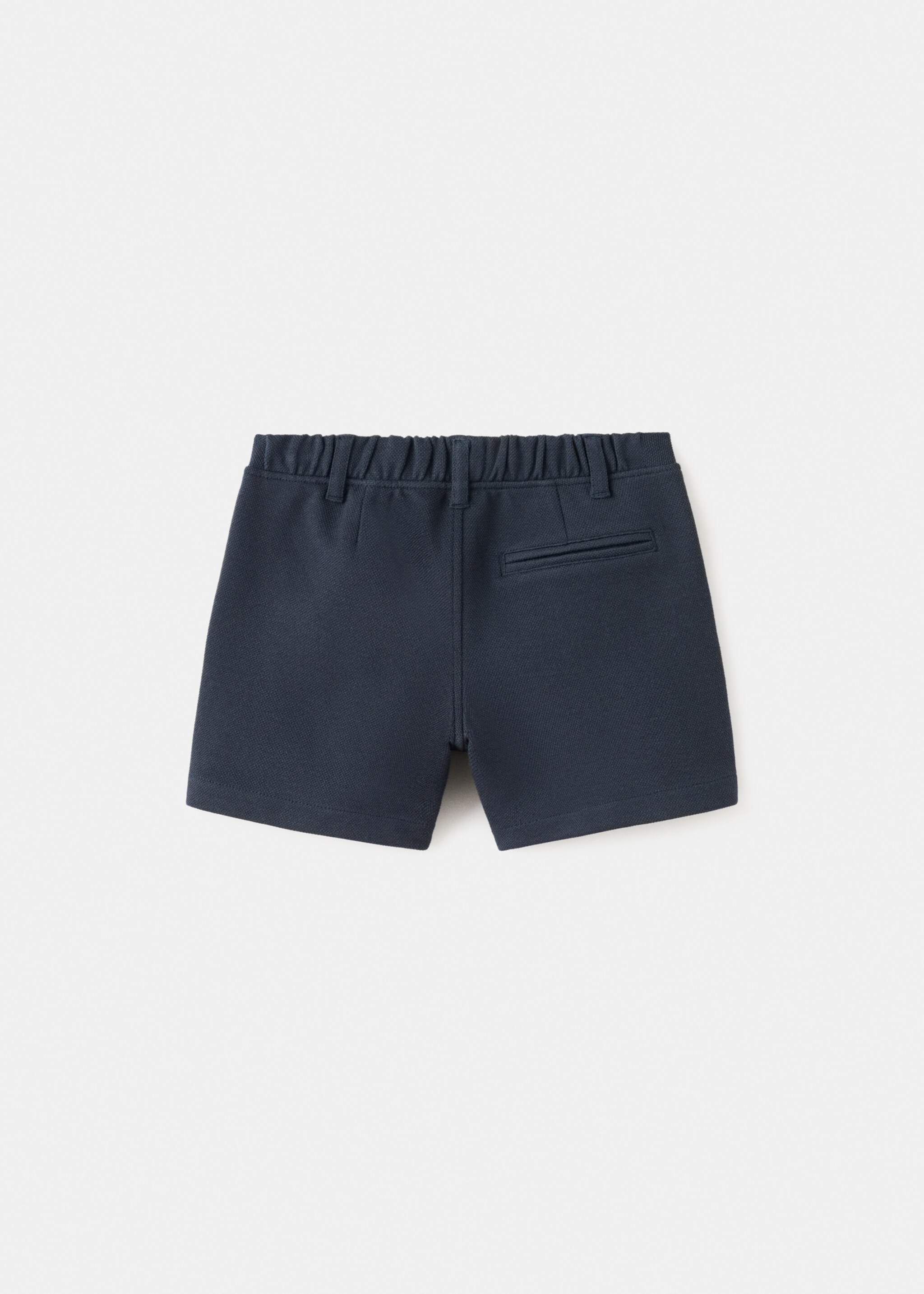 Bermudas algodón - Reverso del artículo, Azul marino. Ref: 27073726-00.