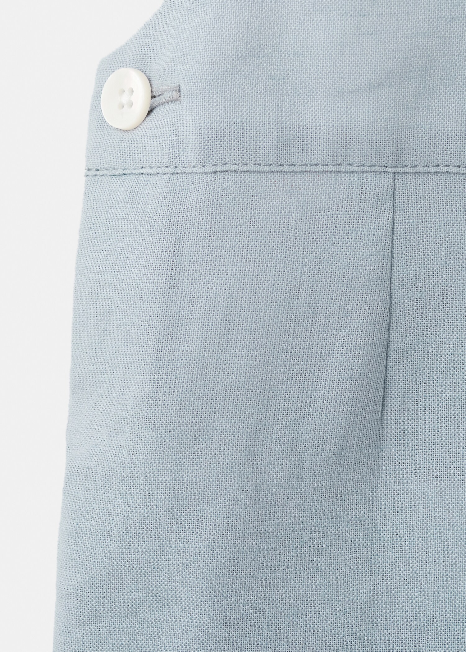 Short linen playsuit - Details of the article 0