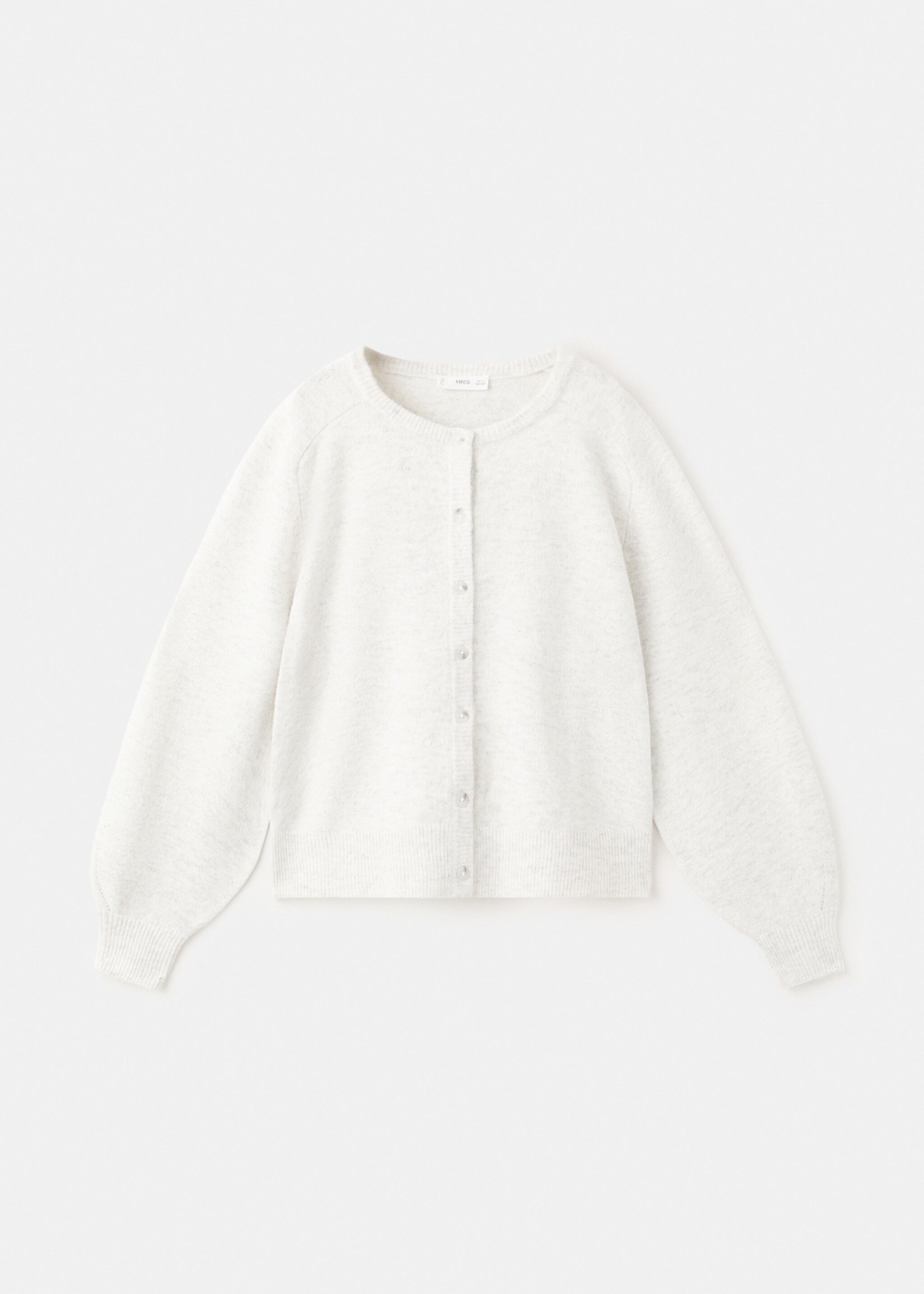 Cardigan nina - Article sans modèle, Gris chiné clair. Ref: 27073730-00.