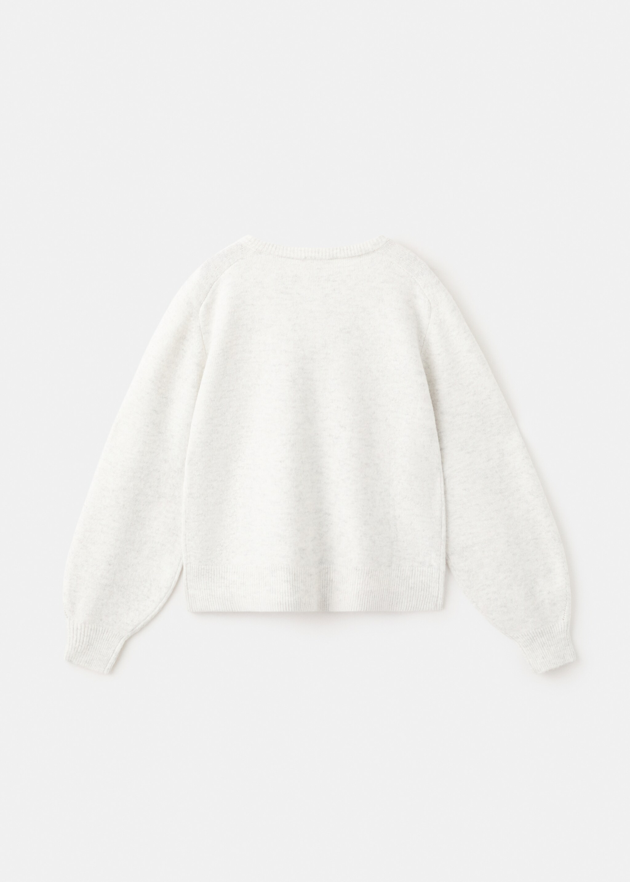 Cardigan nina - Verso de l’article, Gris chiné clair. Ref: 27073730-00.