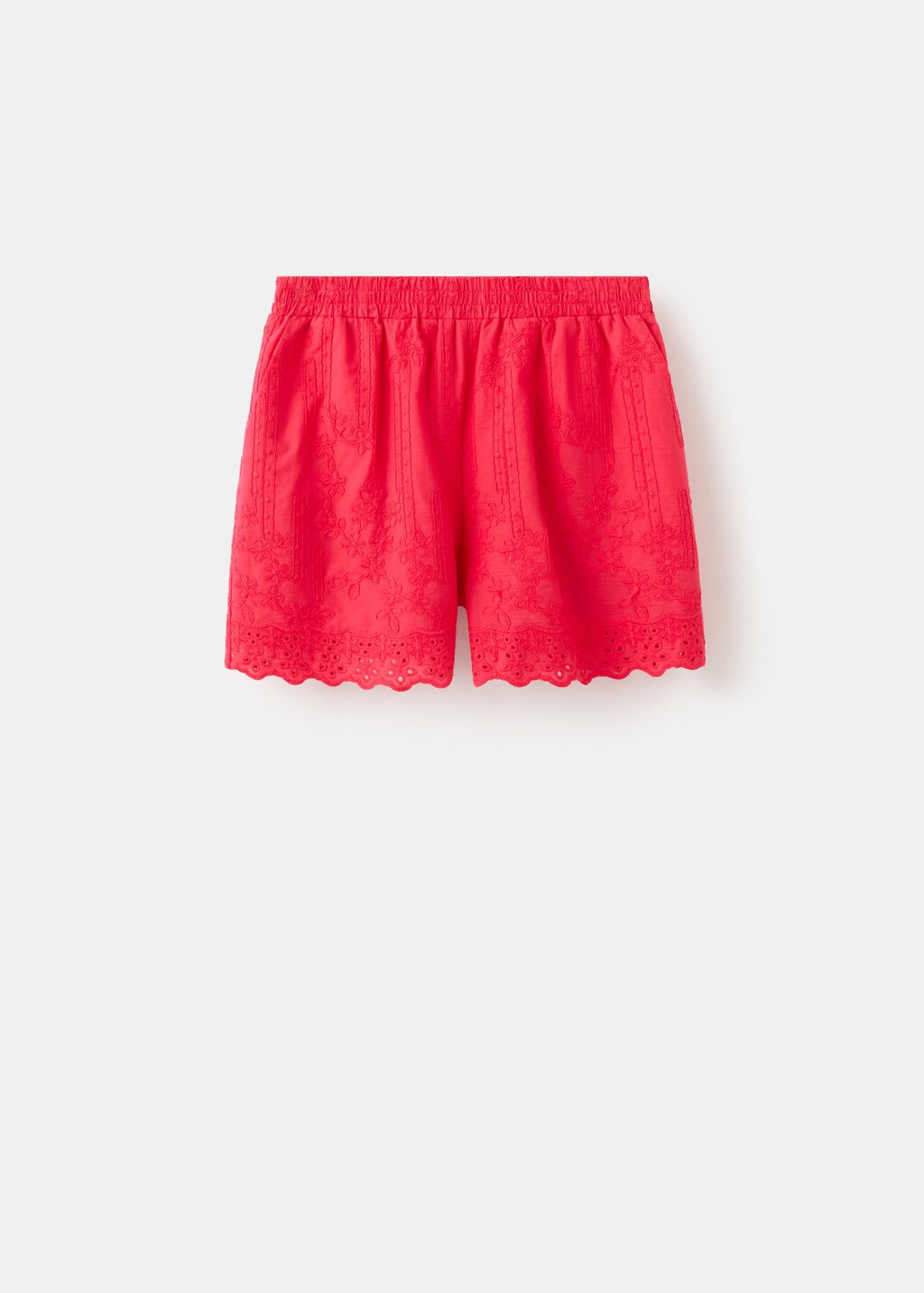 Floral embroidered shorts - image 5