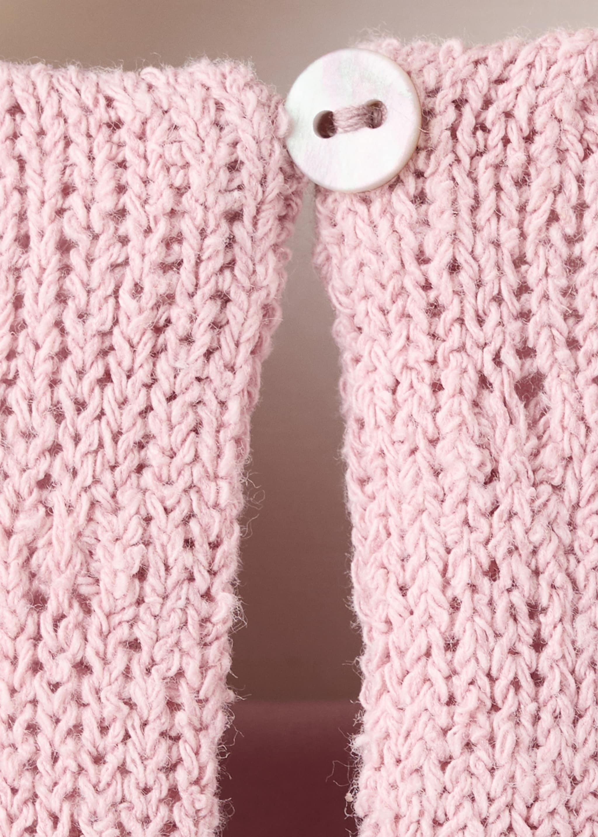 Vestit punt detall volants - Detall de l'article 0, Rosa. Ref: 27074048-00.