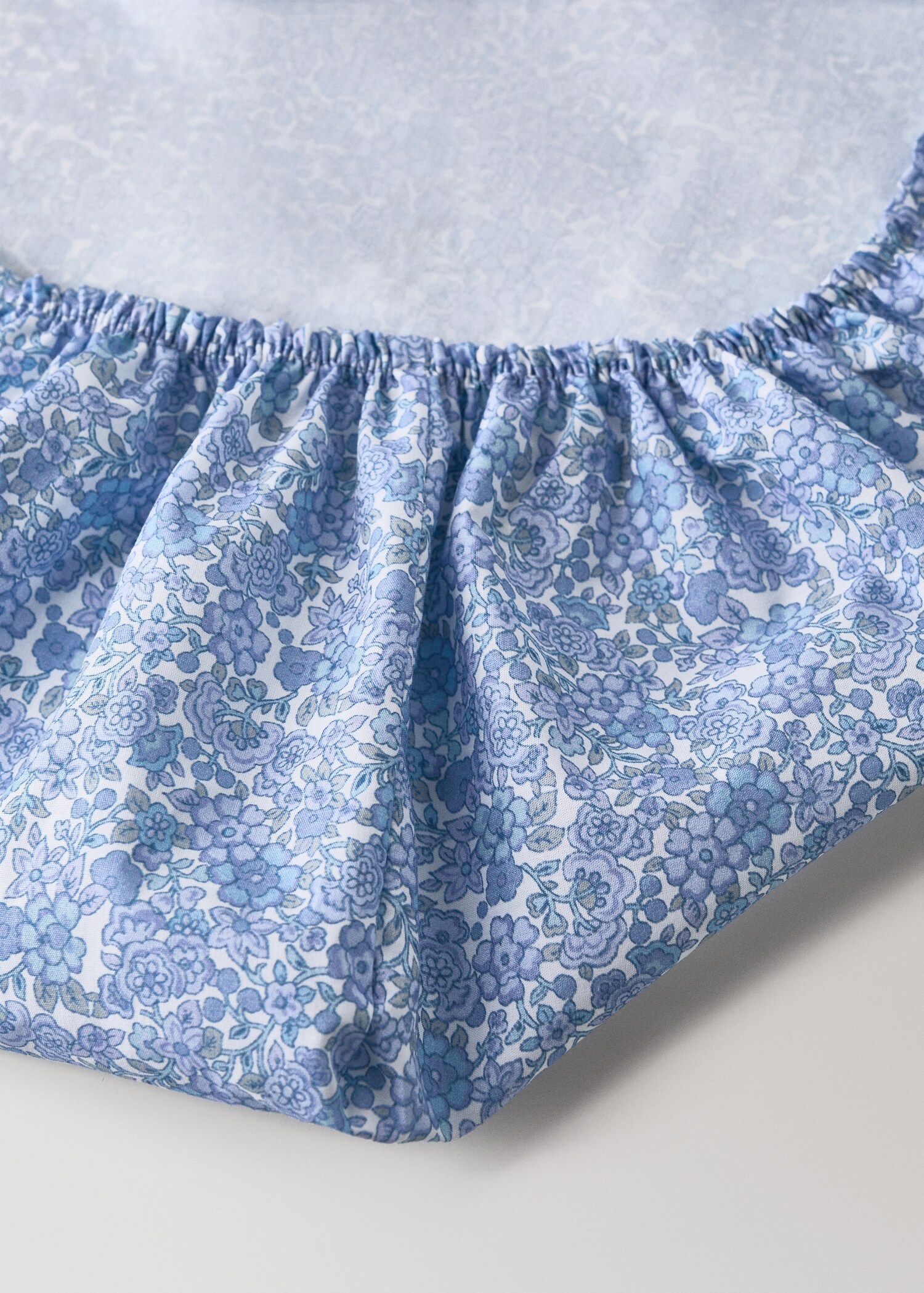 Children's calico flower top sheet Bed 135/140 cm - Details of the article 1