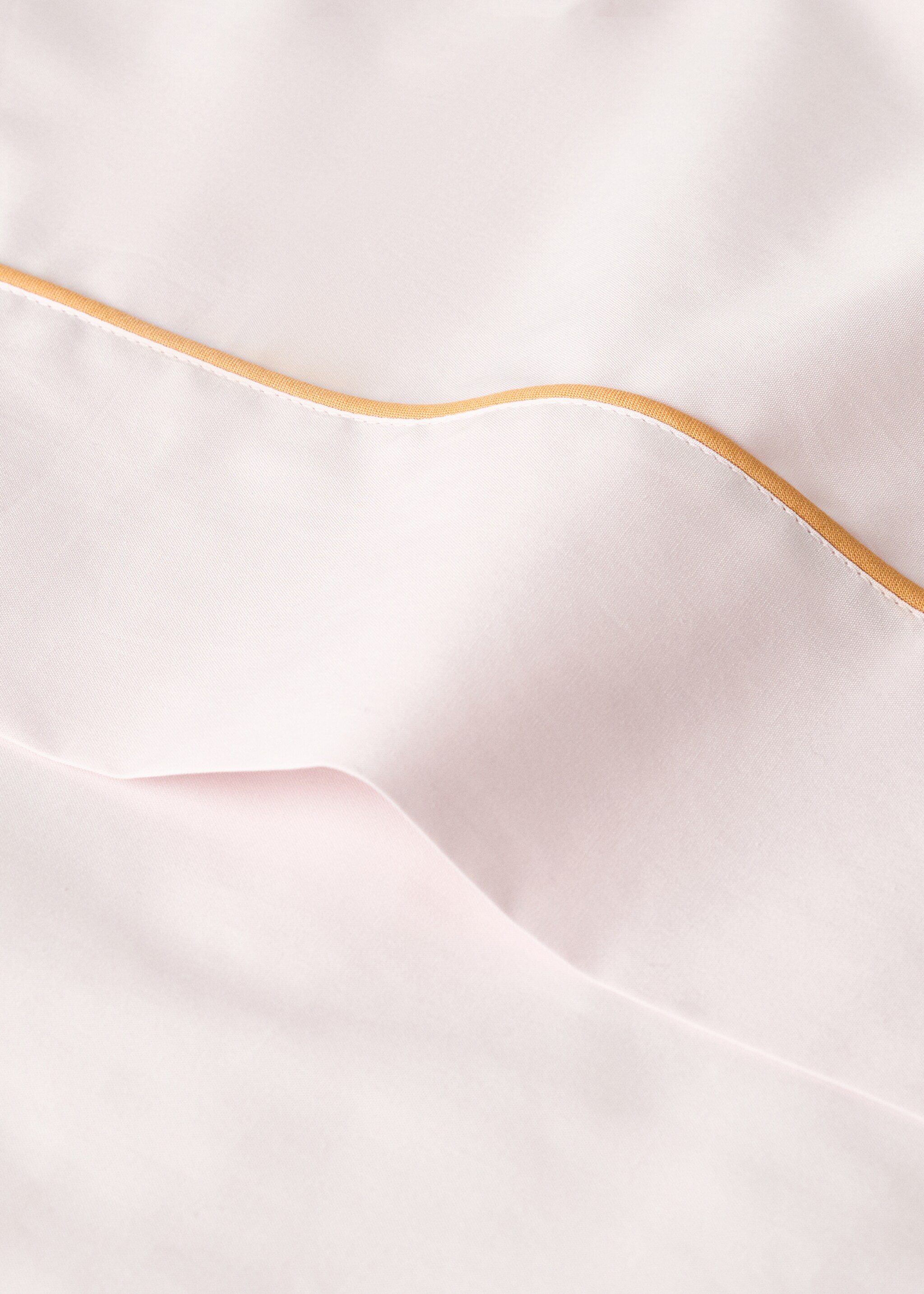 Wendbares Oberlaken für Babybett aus Baumwoll-Perkal mit Kontrastpaspel - Detail des Artikels 1, Helllila/Pastelllila. Ref: 27074064-00.