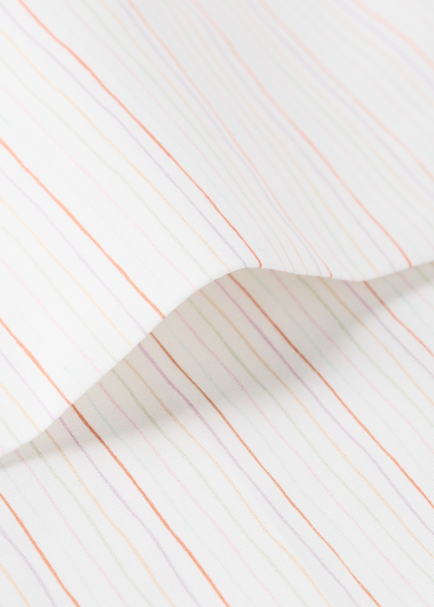 Llençol de sobre bressol cotó percala ratlles fines - Detall de l'article 1