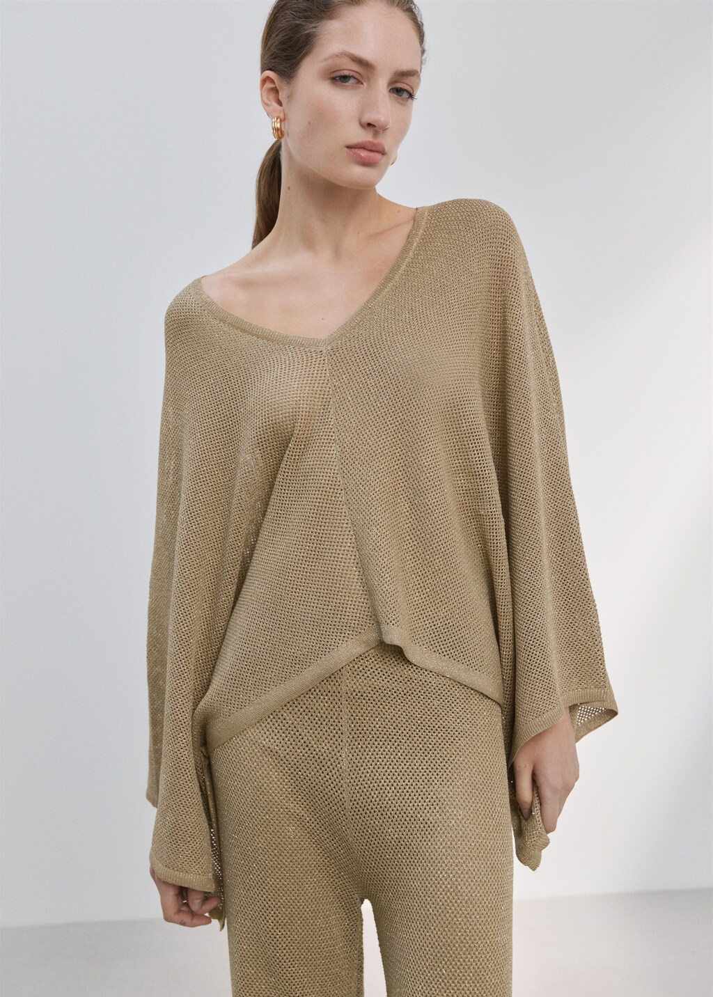 Knit pants, mid-rise - image 4